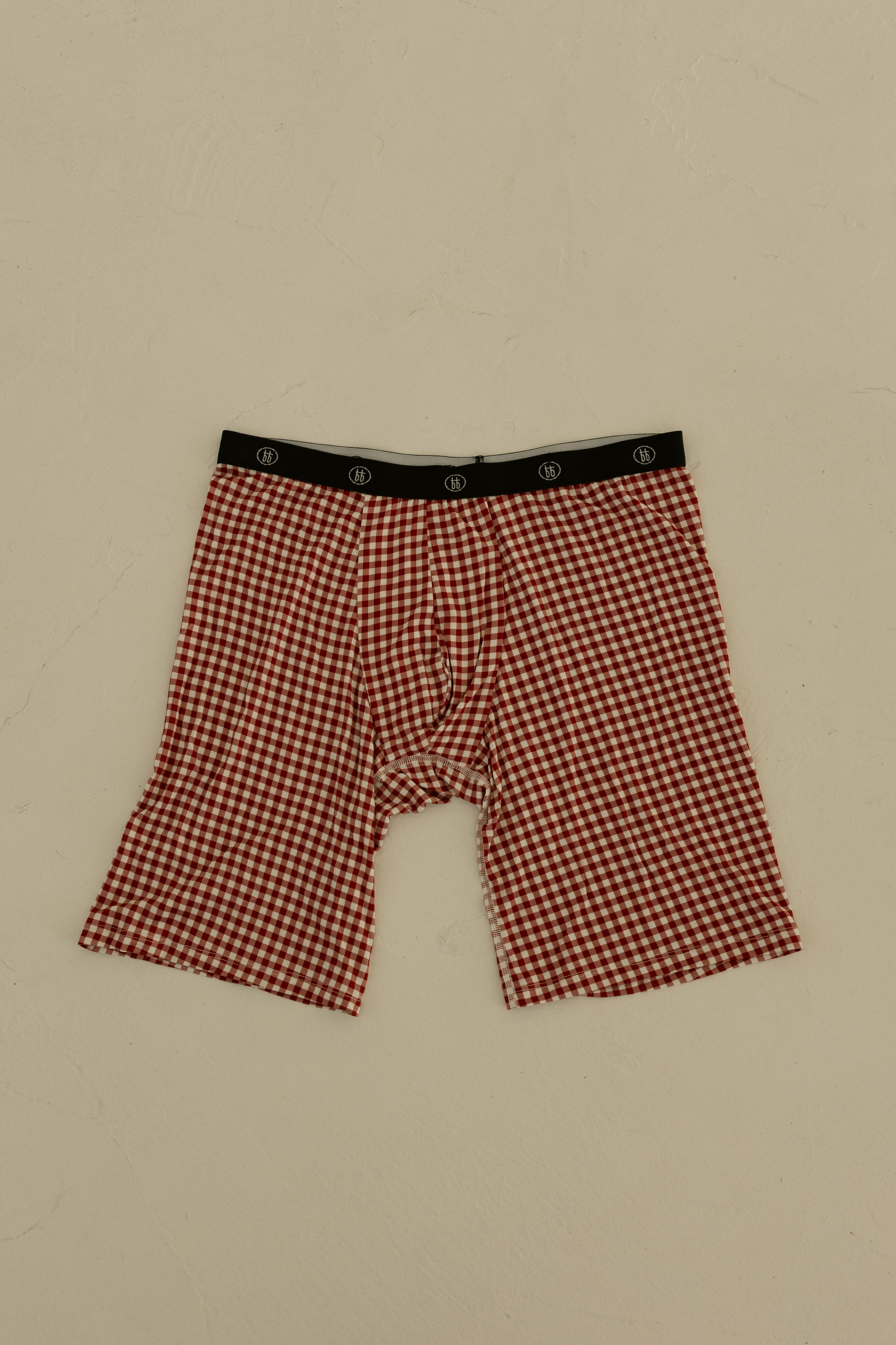 Men's Bamboo Boxers (3 Pack) Red Gingham, Candy Cane & Santa Checkerboard