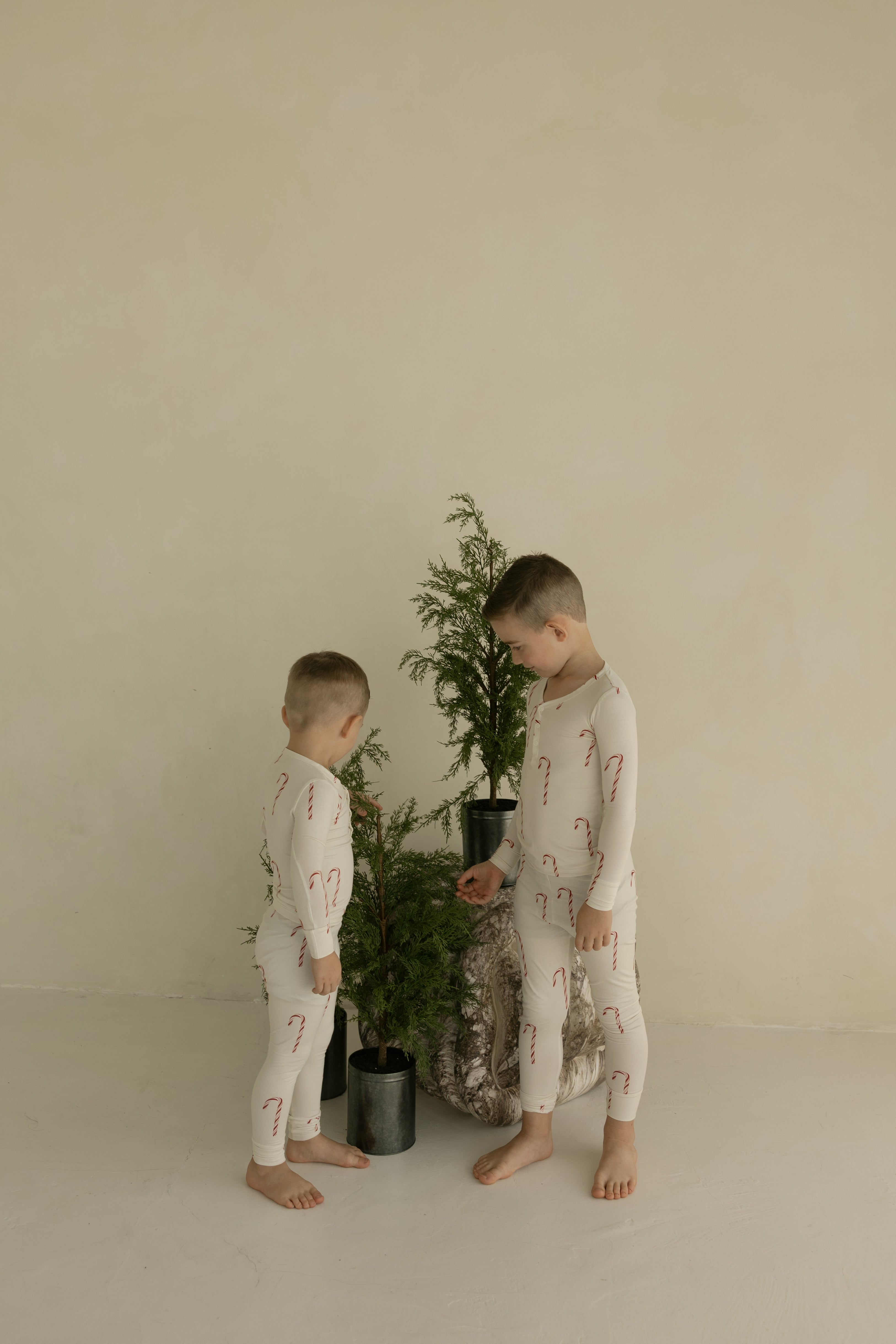 Bamboo Two Piece Pajamas | Candy Cane