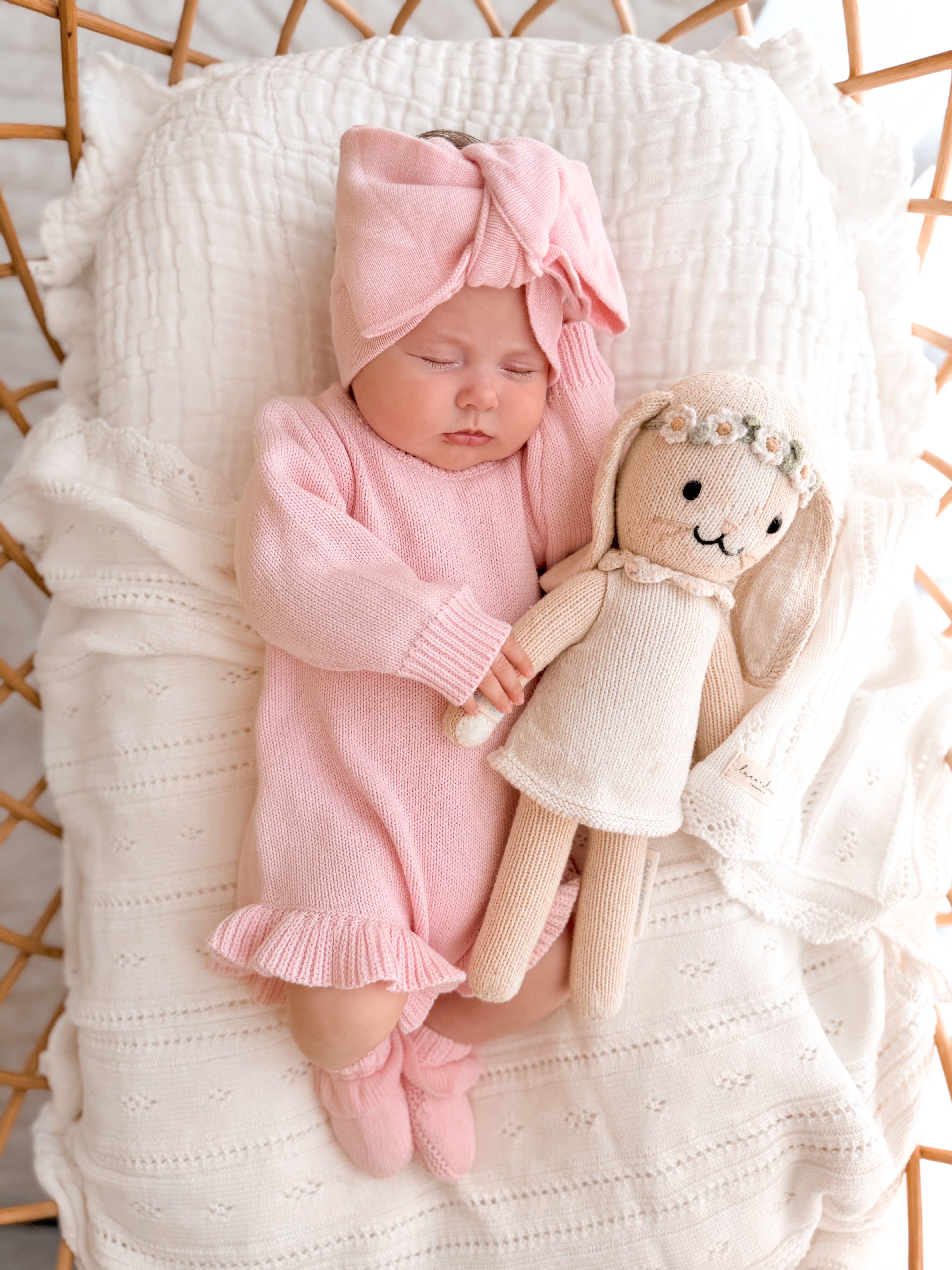 Frills Long Sleeve Knit Romper