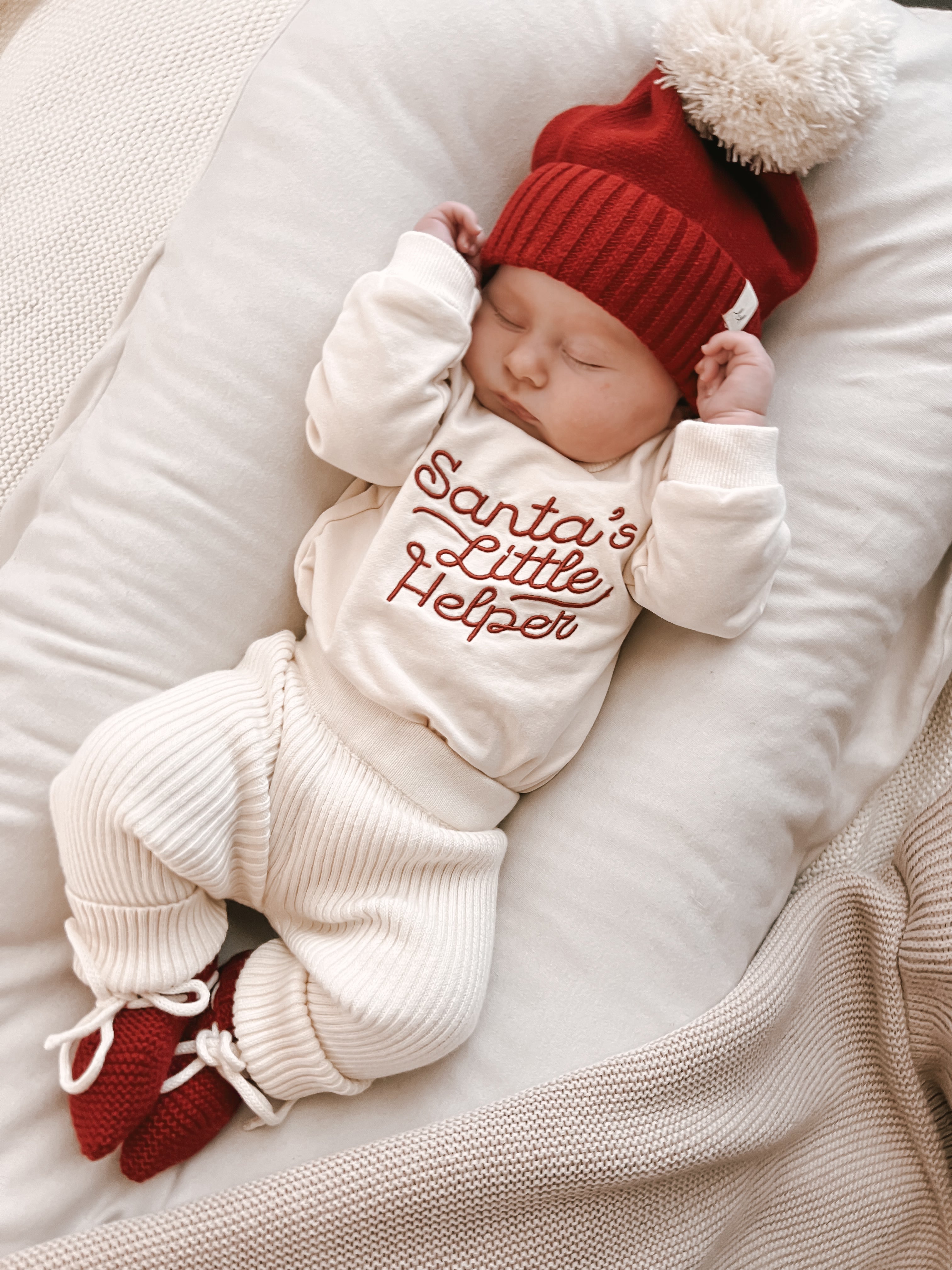 Luna + Luca Santa's Little Helper Romper Luna + Luca