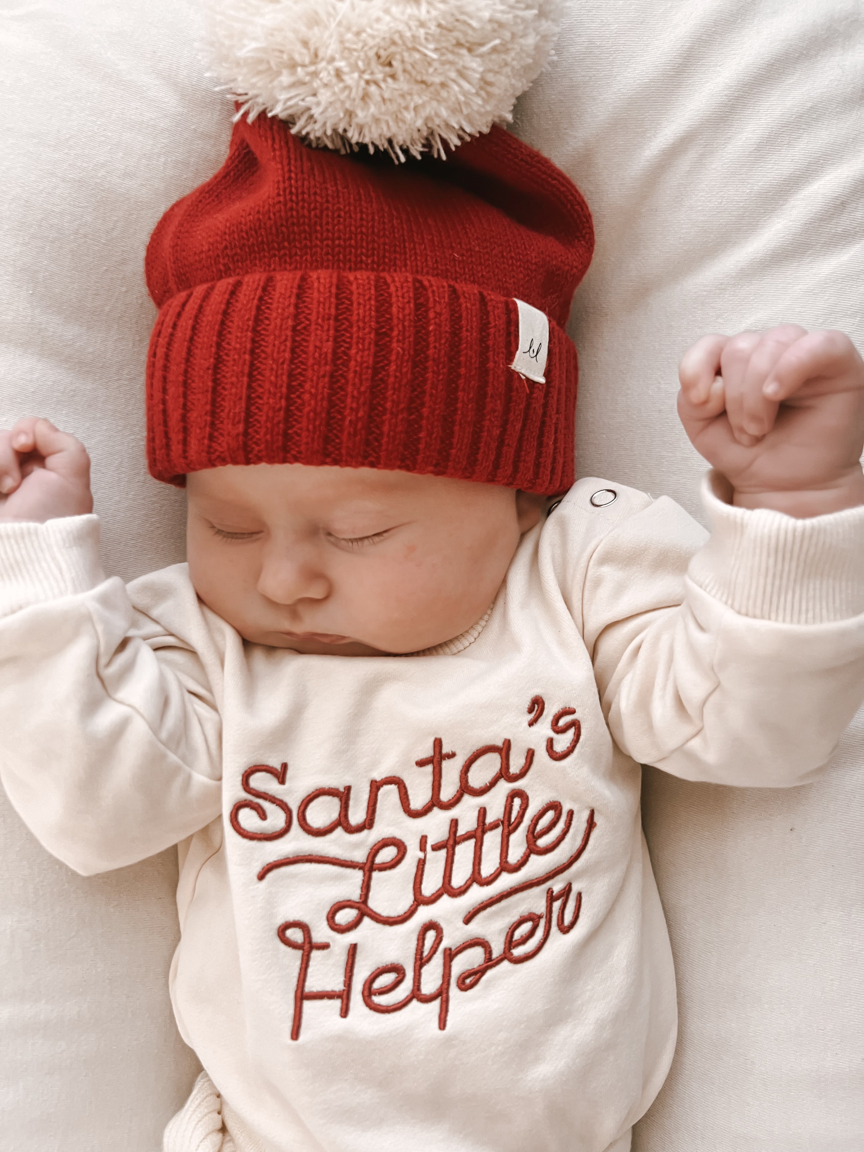 Luna + Luca Santa's Little Helper Romper Luna + Luca