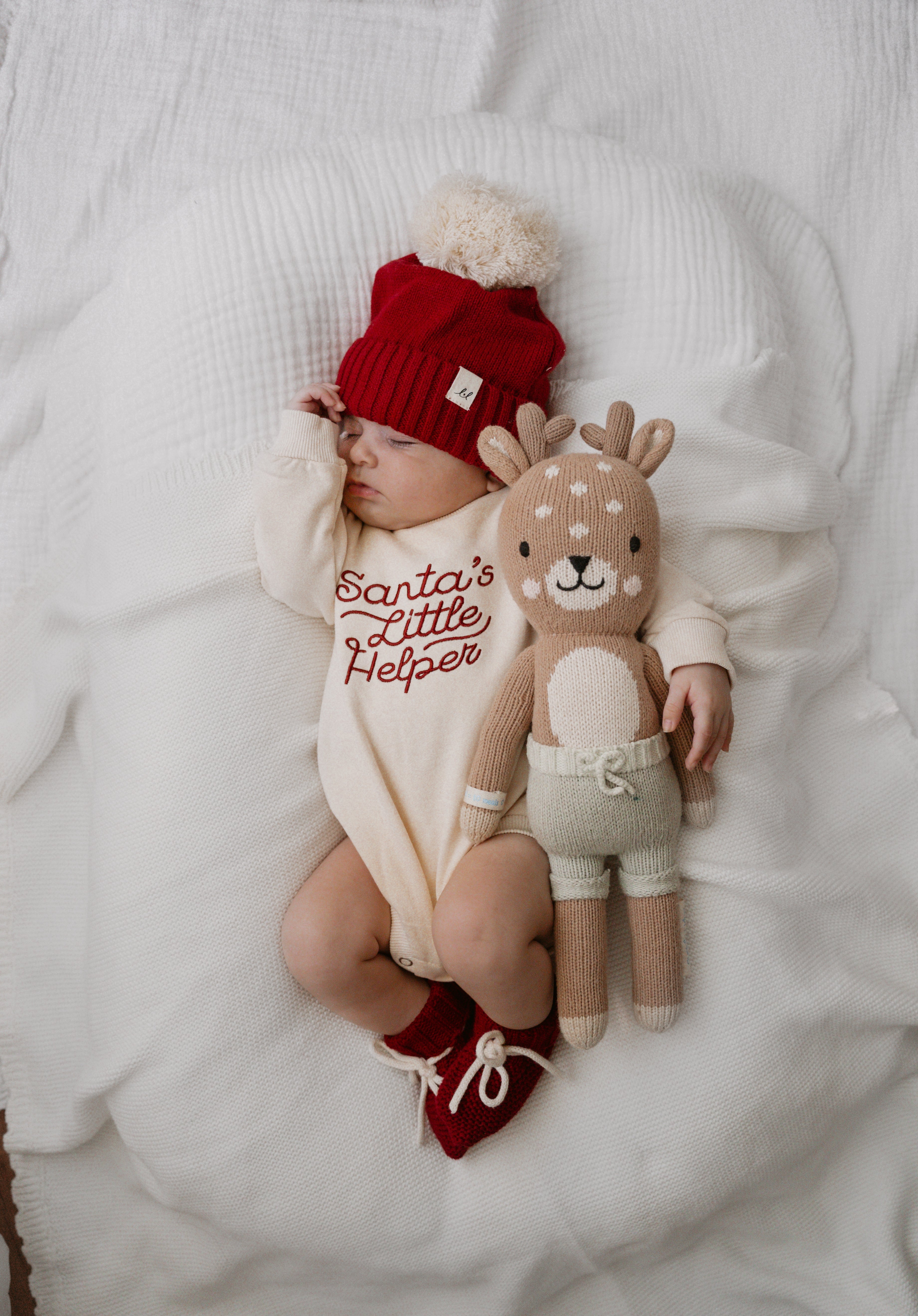 Luna + Luca Santa's Little Helper Romper Luna + Luca