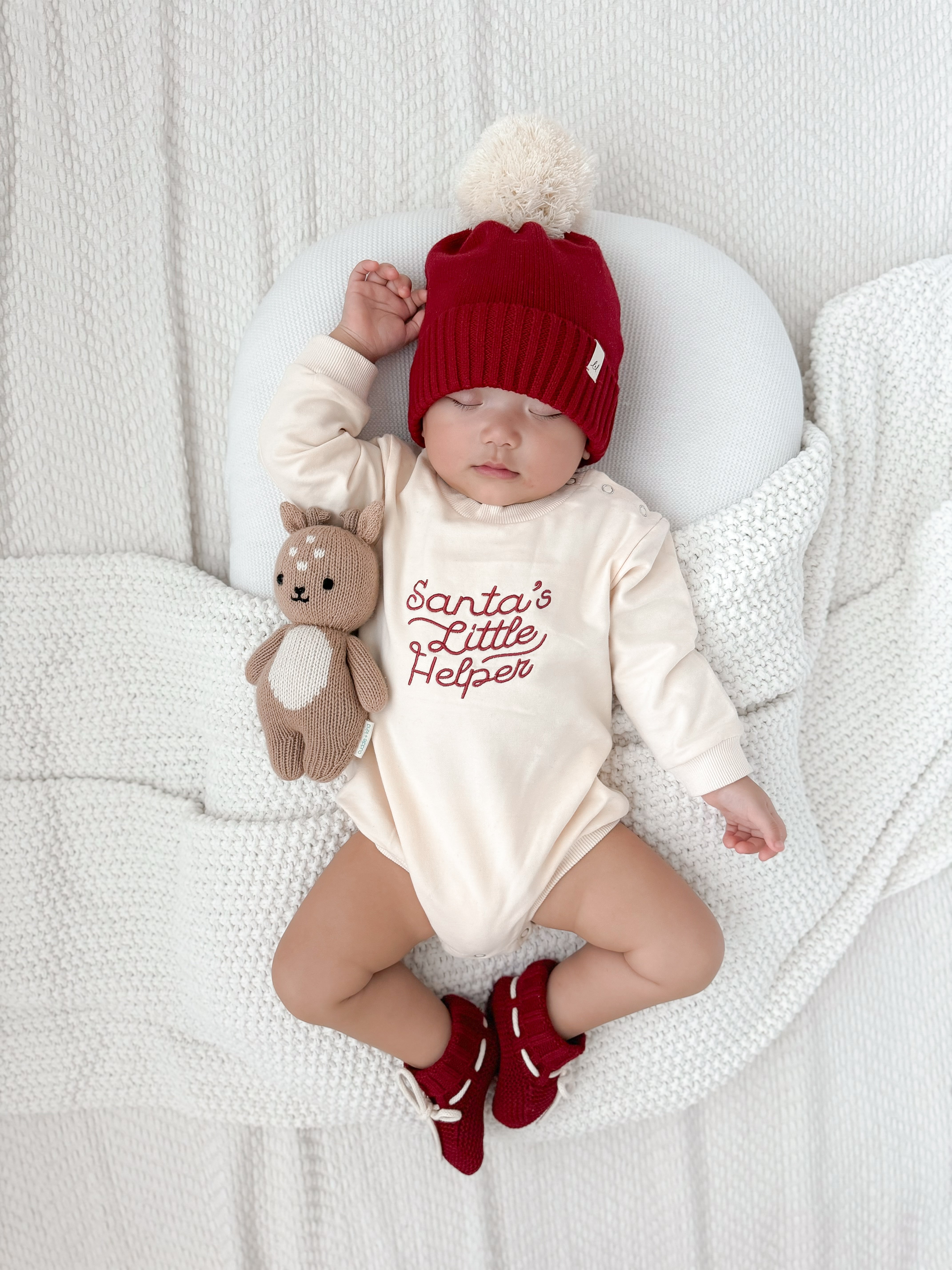Luna + Luca Santa's Little Helper Romper Luna + Luca
