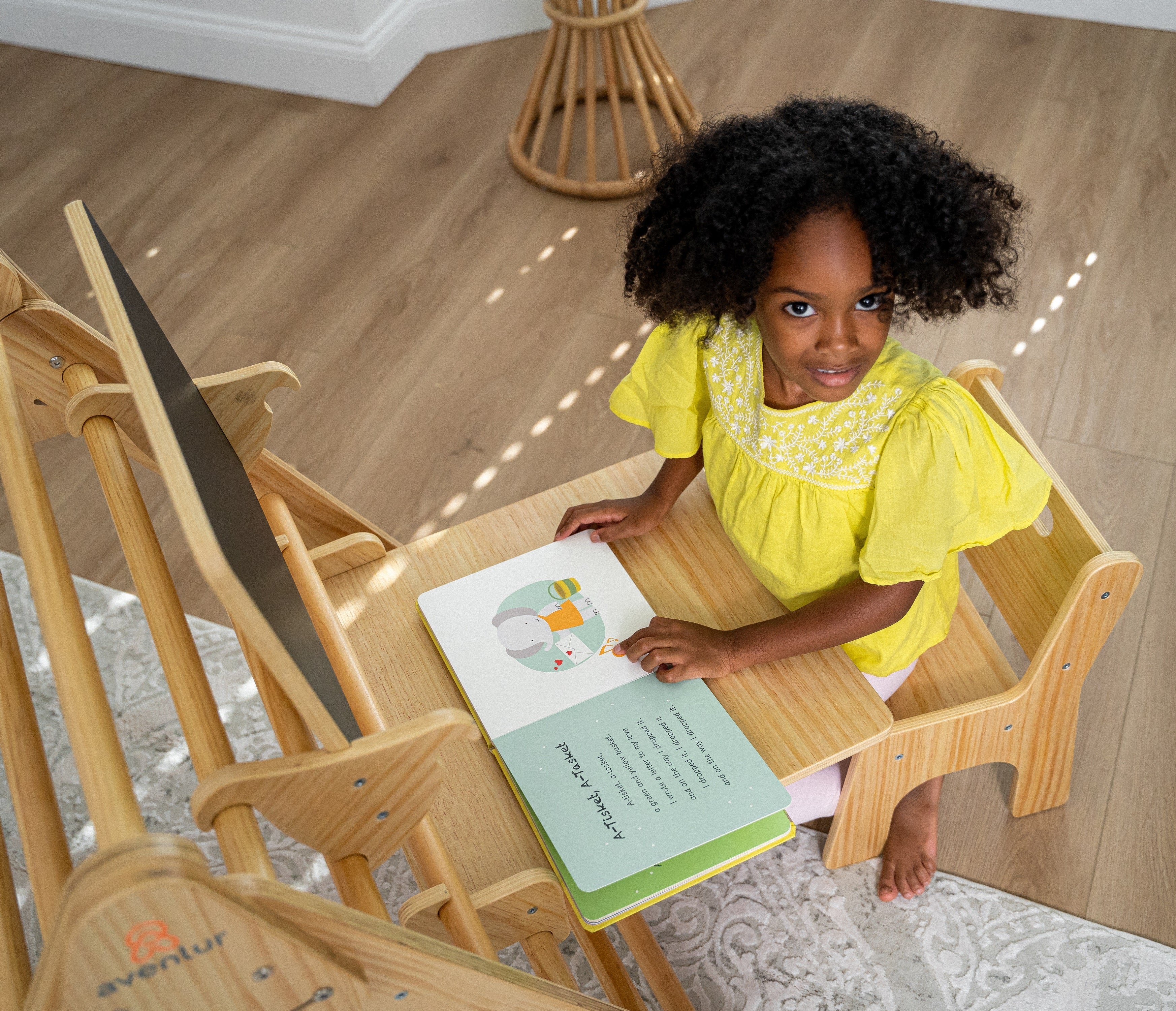 Desk and Chair Attachment to the Hazel & Olive Indoor Avenlur.com