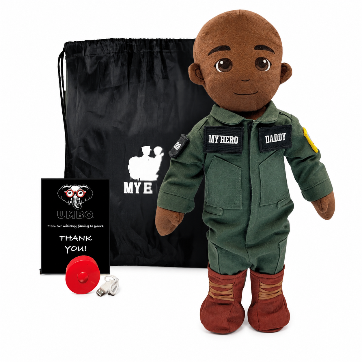 Pilot Daddy Doll | Military Doll in Flight Suit | Recordable