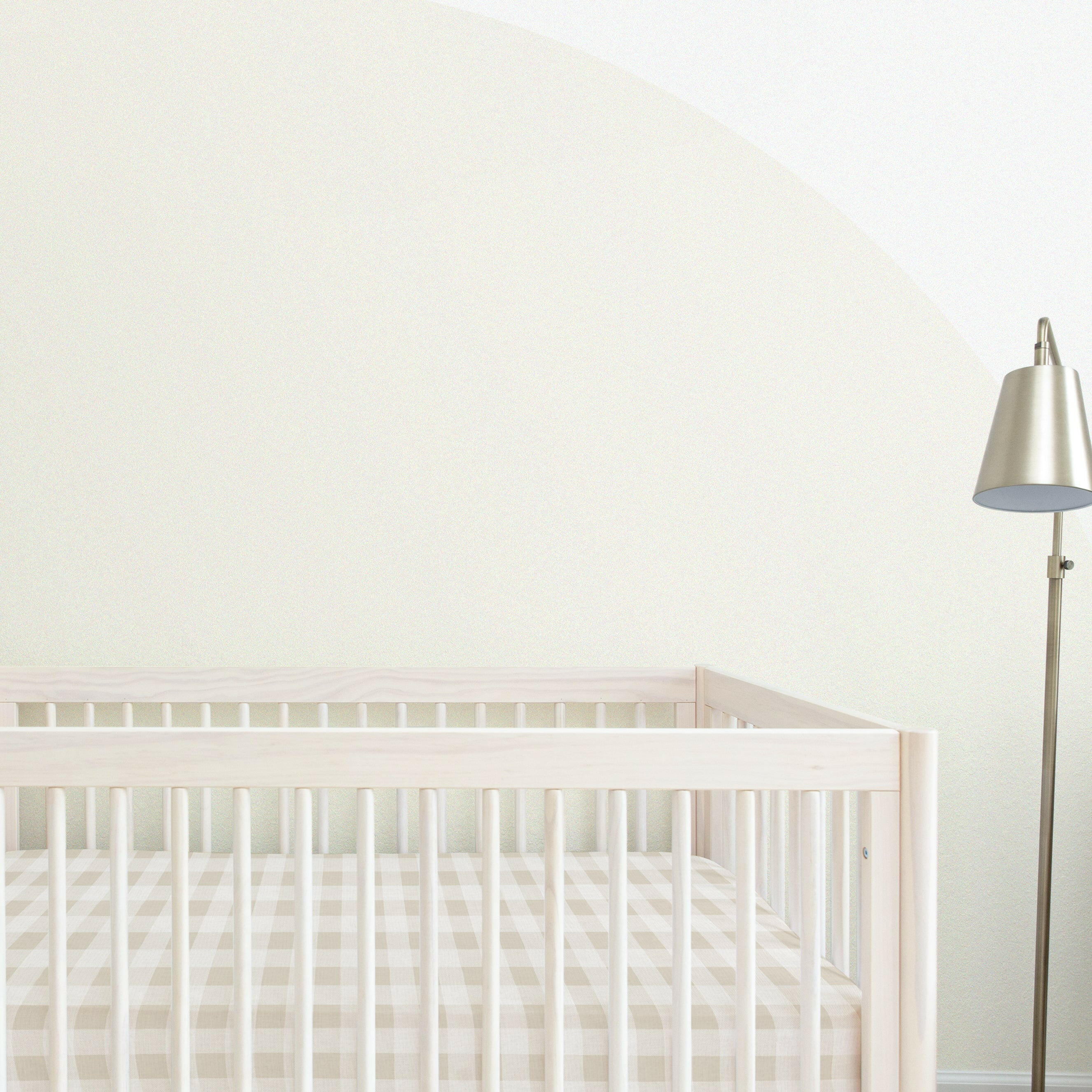 Organic Crib Sheet - Plaid Crib Sheet Makemake Organics