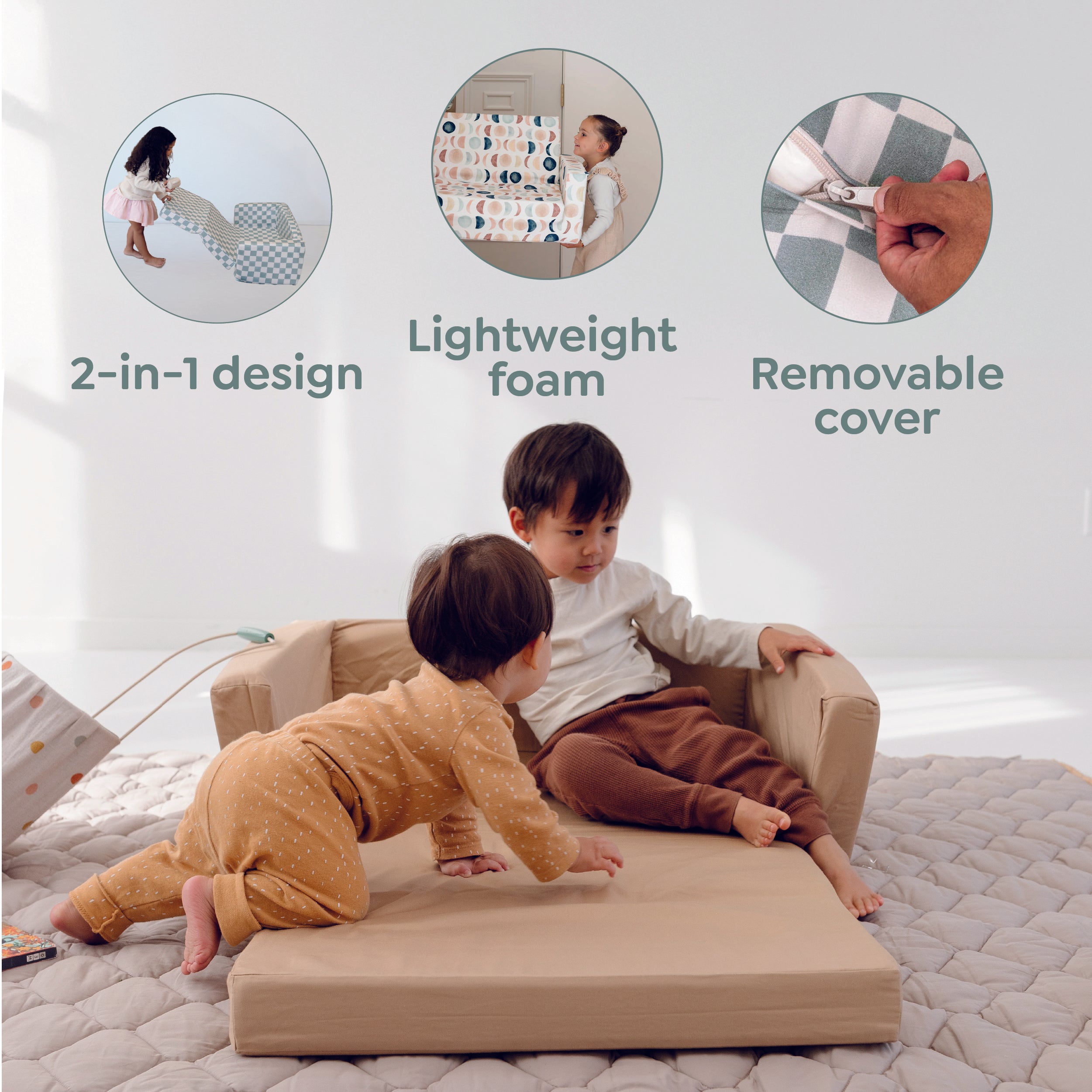 Checker Pepper Play Couch