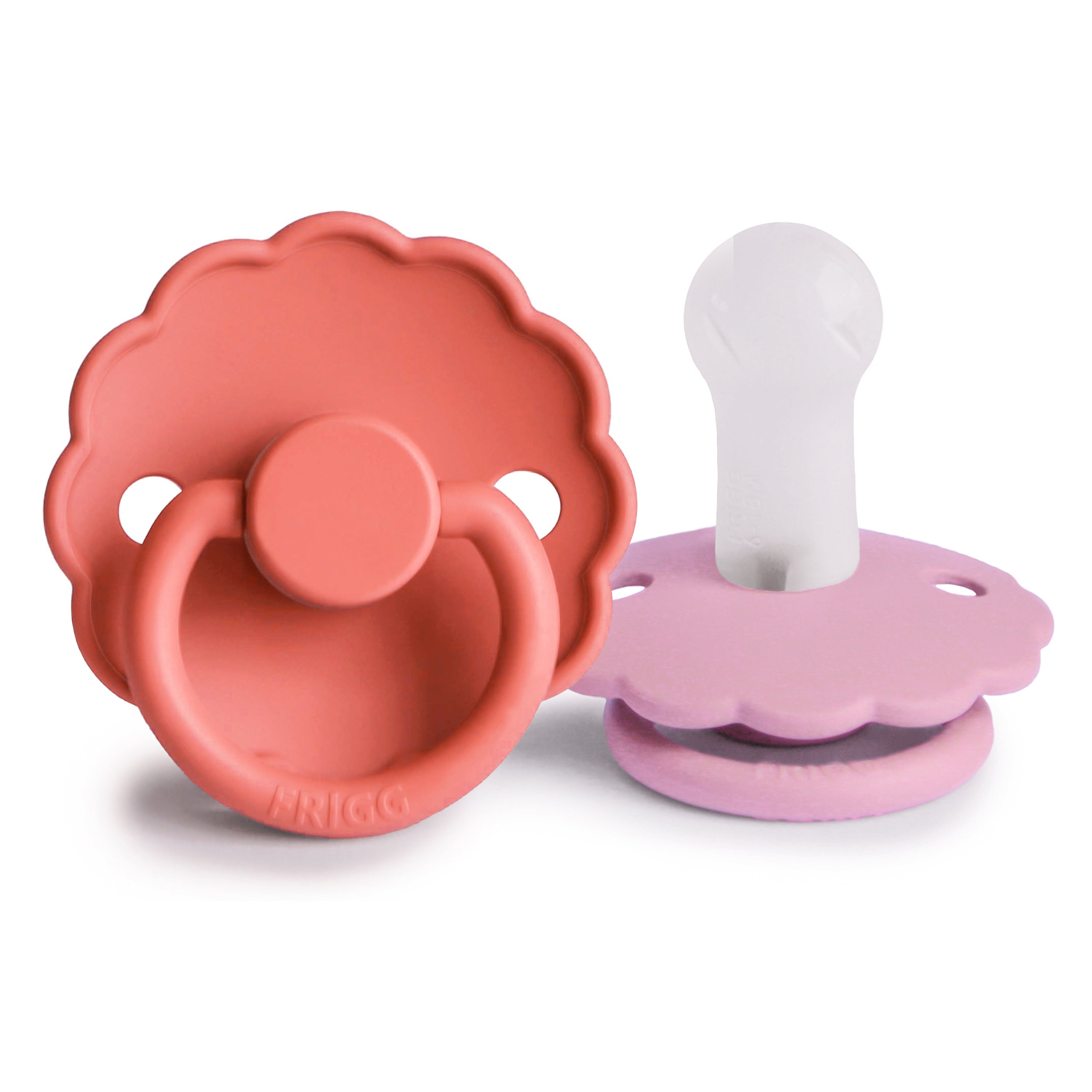 FRIGG Daisy Silicone Pacifier 2-Pack FRIGG PACIFIERS Mushie Poppy/Lupine 6-18 months