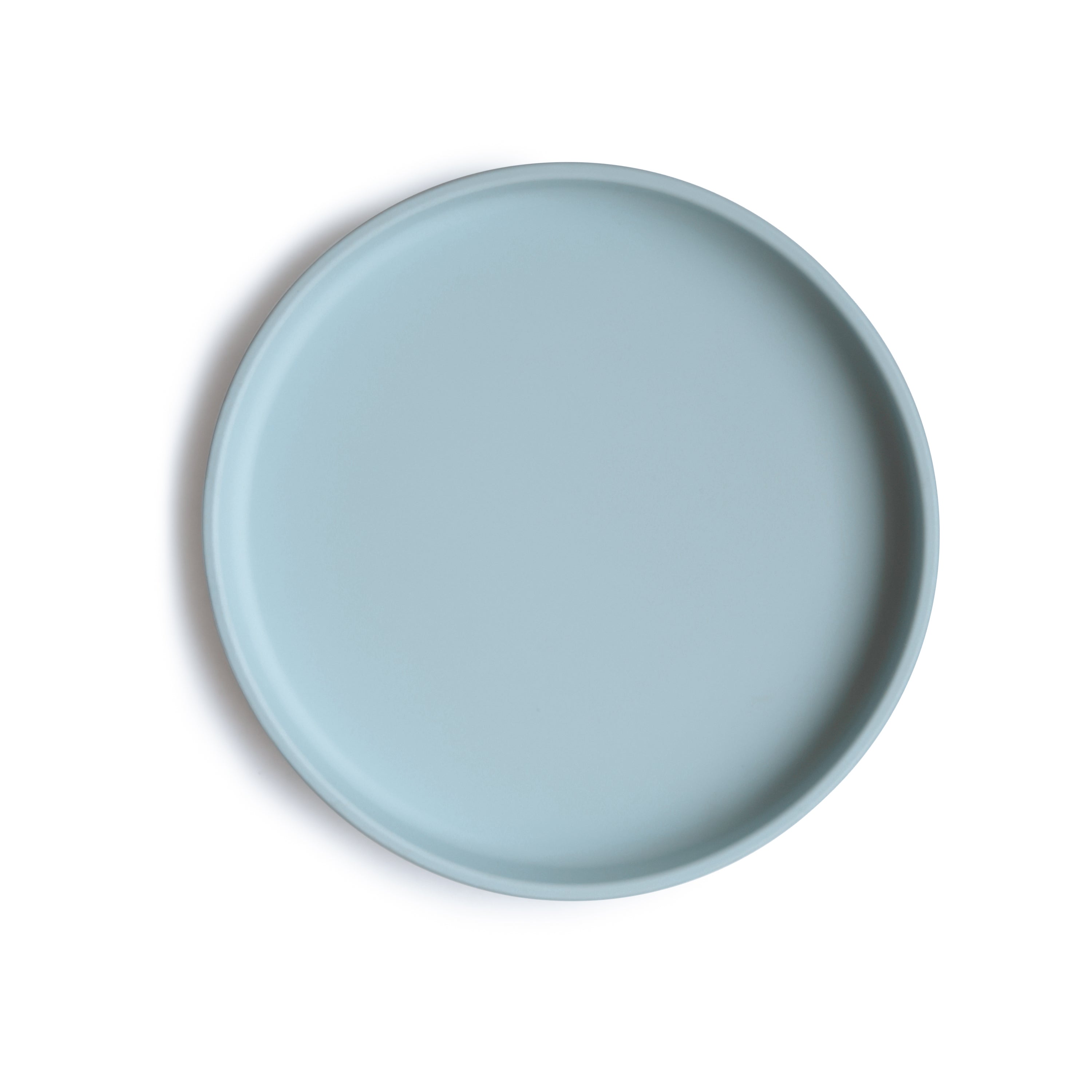 Classic Silicone Suction Plate silicone tableware Mushie Powder Blue