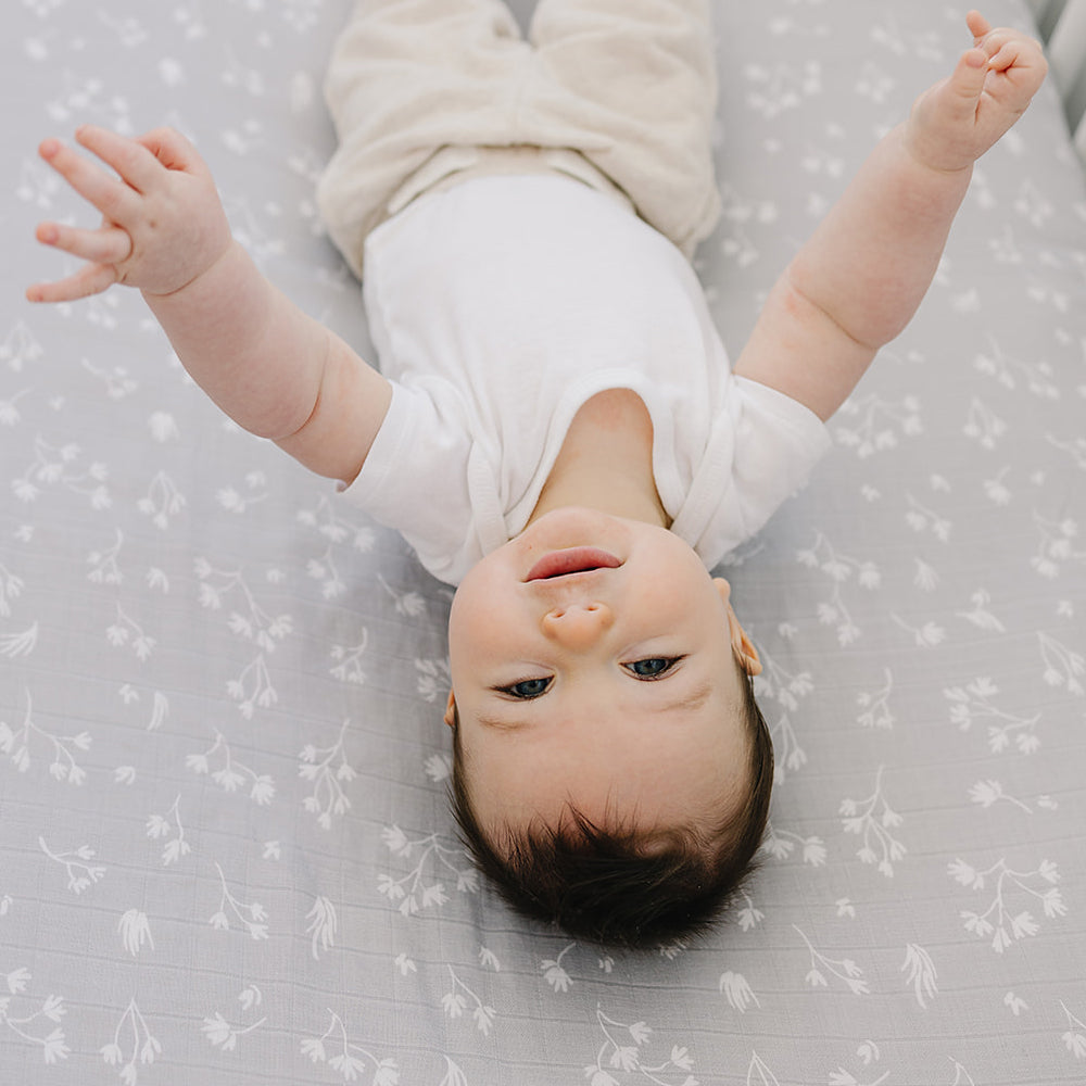 Prairie Oh So Soft Muslin Crib Sheet Crib Sheet Bebe au Lait
