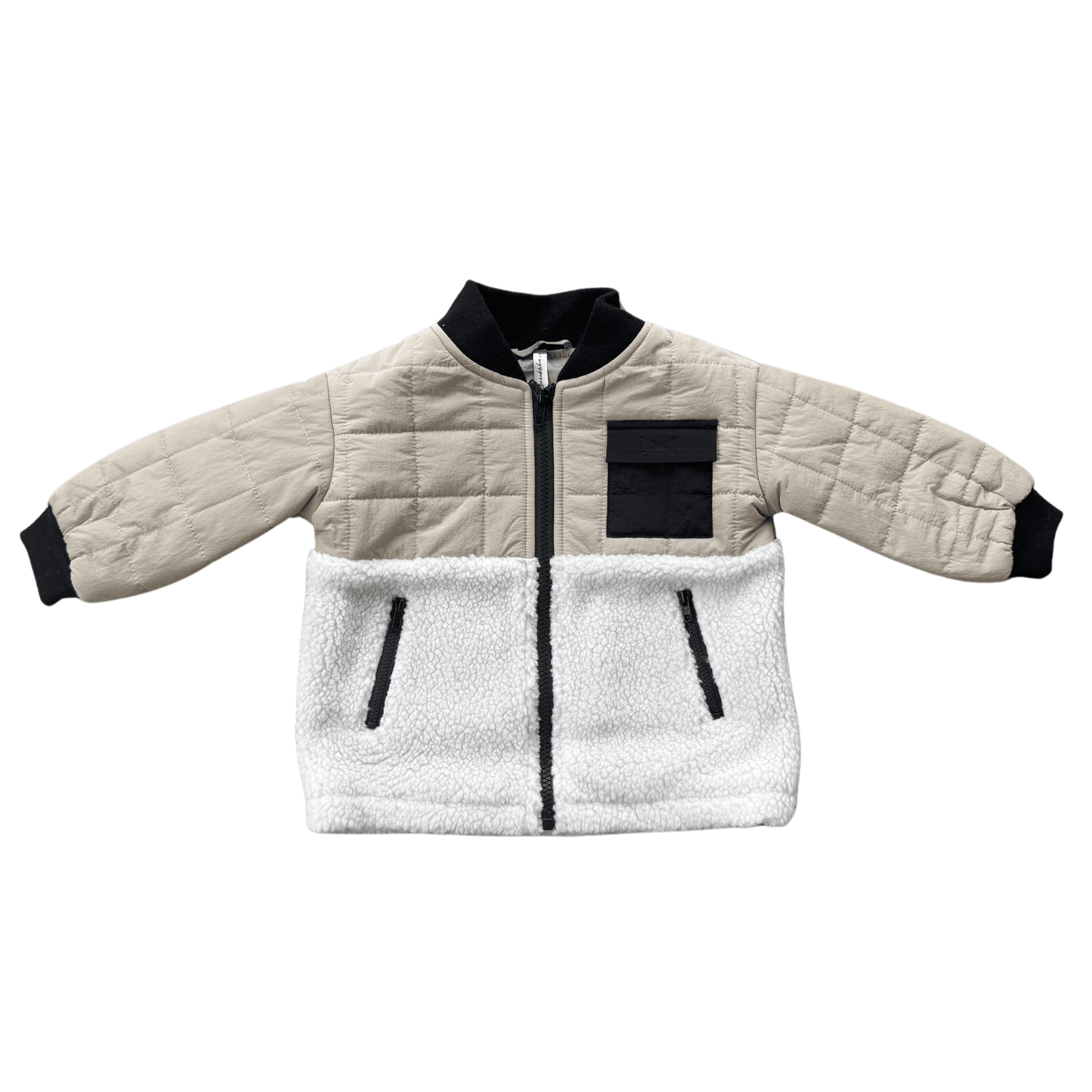 Boy's Quilted Sherpa Jacket