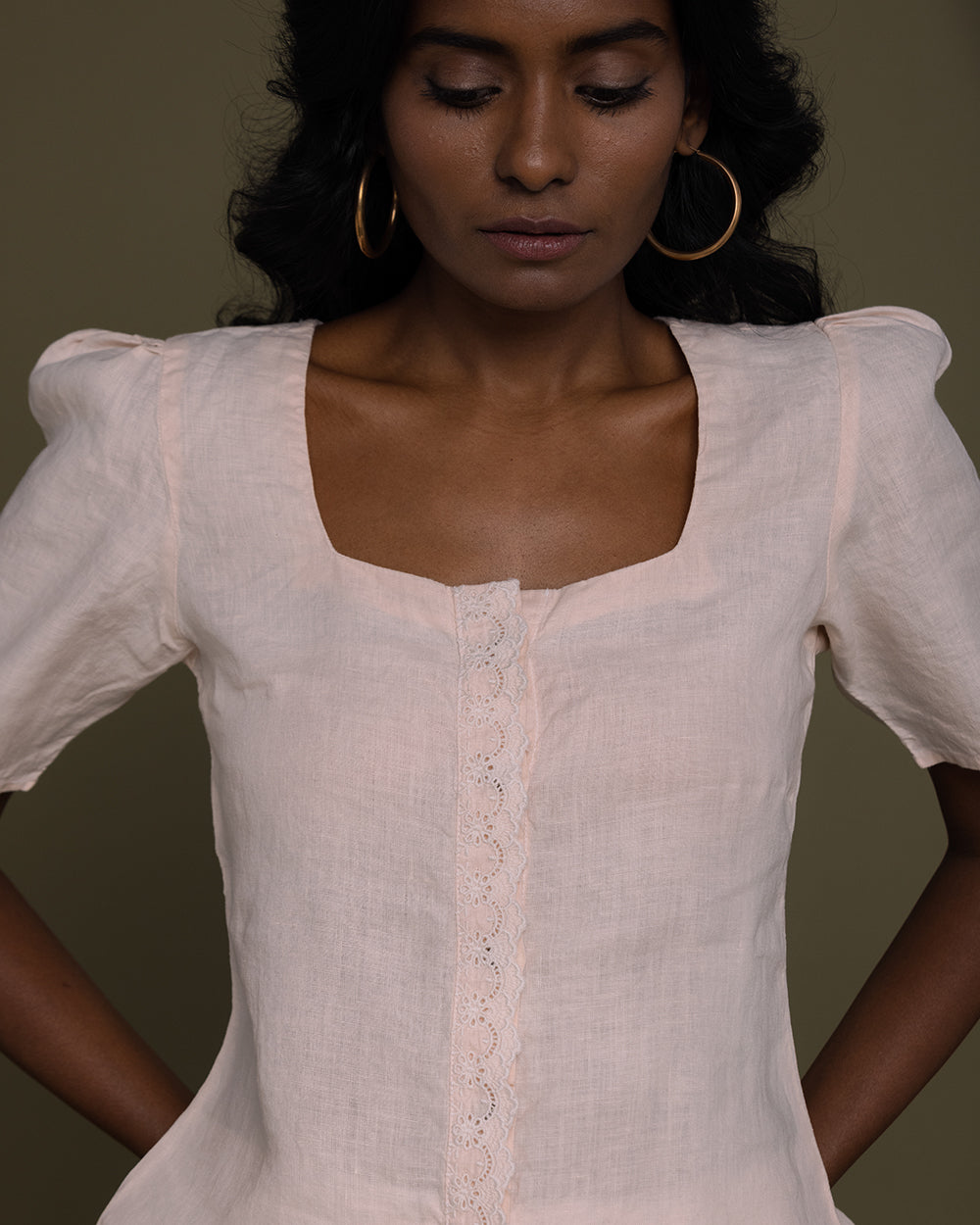 Cherry Chapstick Kisses Pink Top - Ice Pink