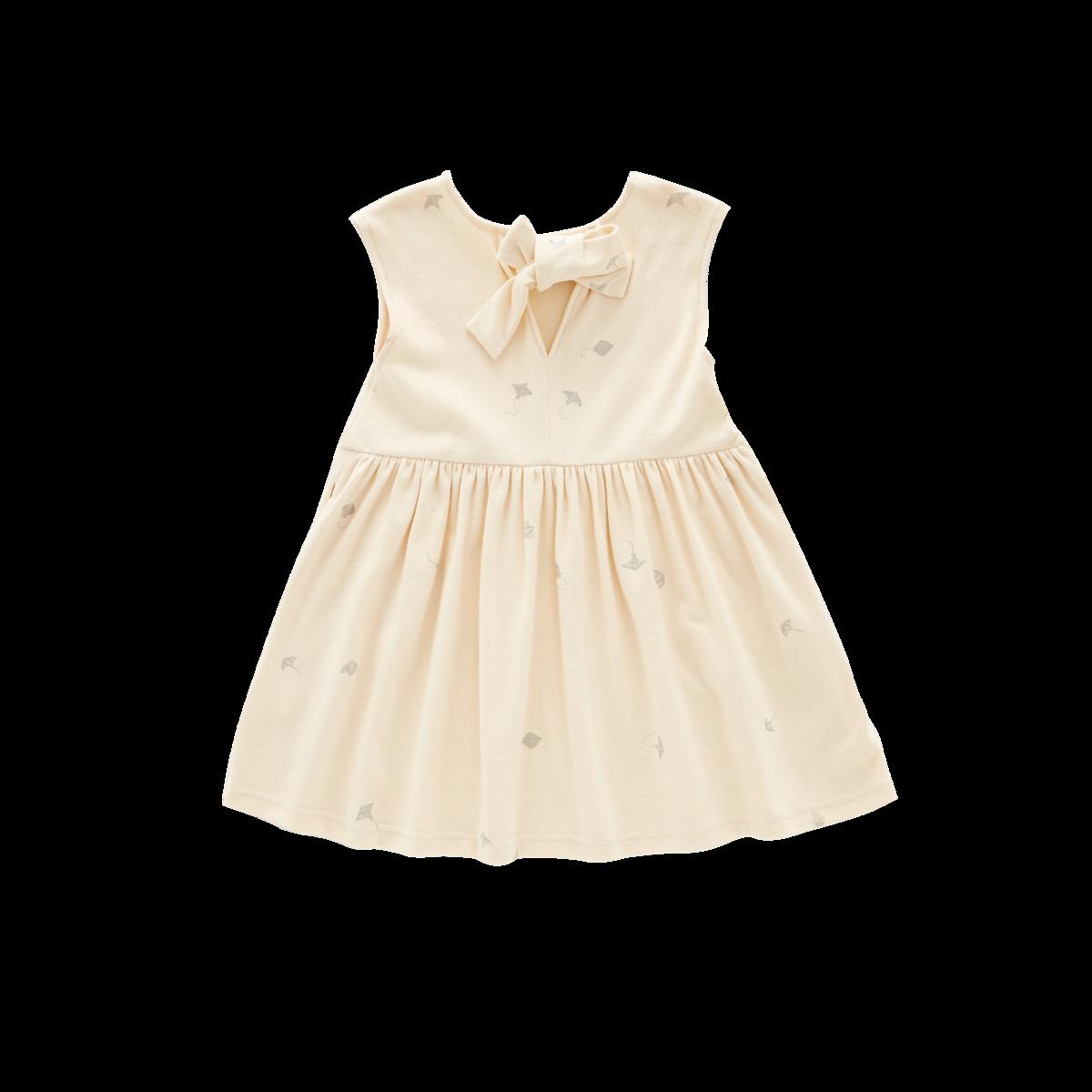 Fit & Flare Jersey Dress - Cream