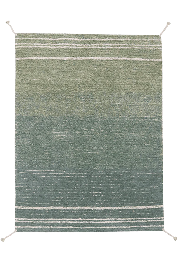 REVERSIBLE WASHABLE RUG TWIN VINTAGE BLUE Little Wonder & Co