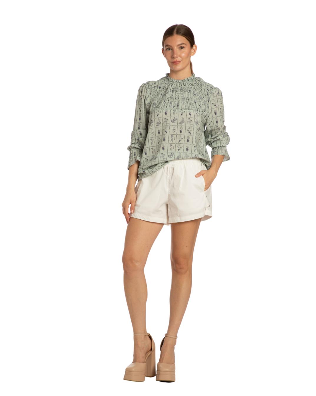 Jane Top - Sage Stamp