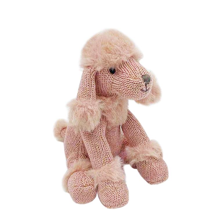 Paris Poodle Knit Rattle