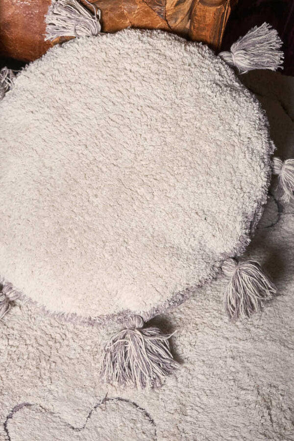 RUGCYCLED FLOOR CUSHION CIRCLE Little Wonder & Co