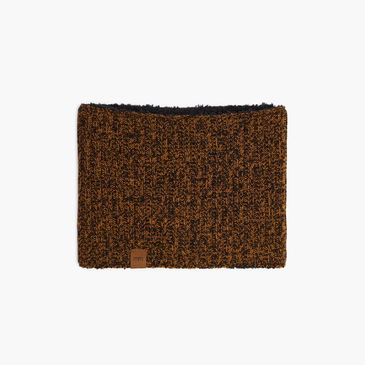 Tweed Neck Warmer - Melange Amber & Black - FINAL SALE