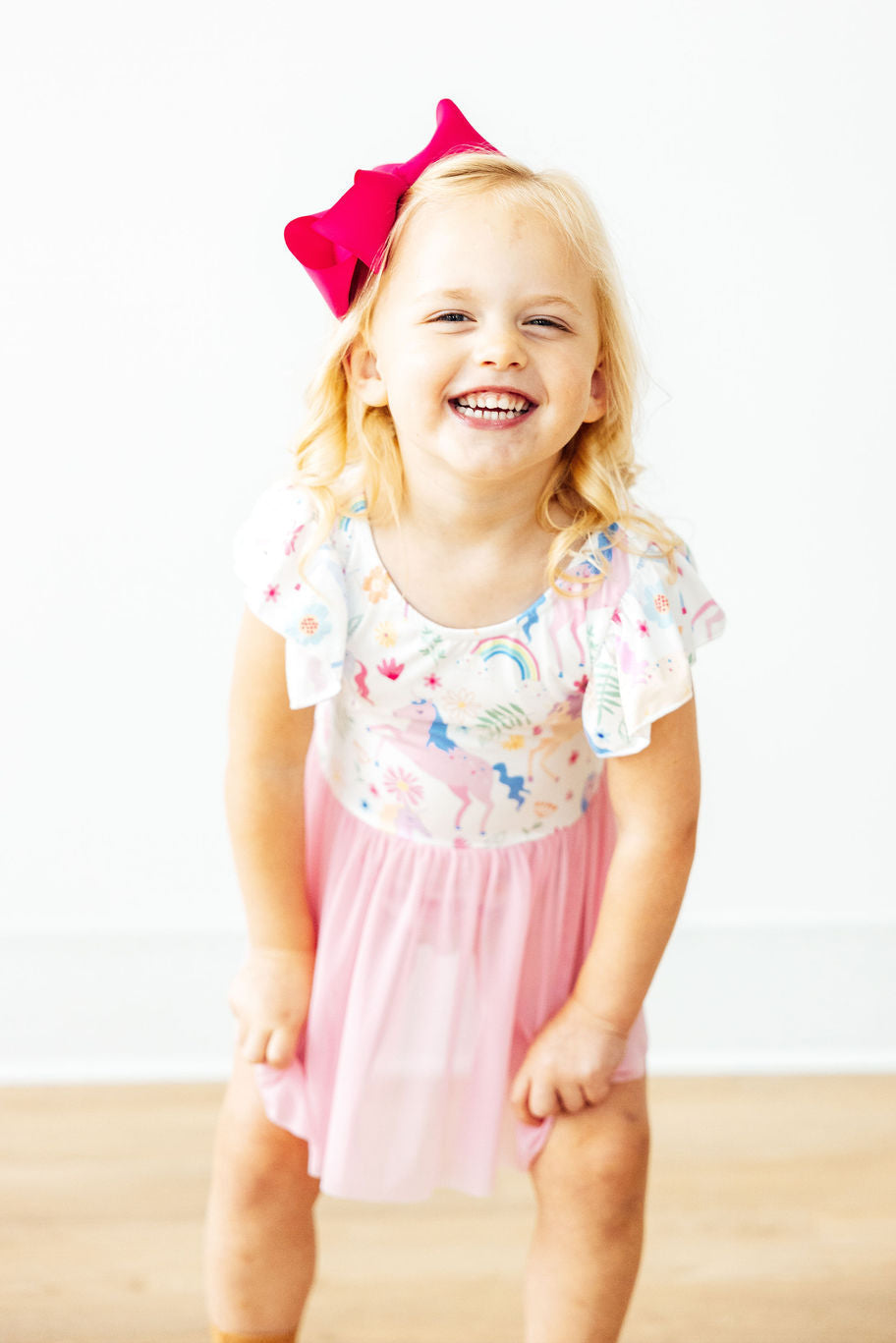 Rainbow Vibes S/S Twirl Leotard