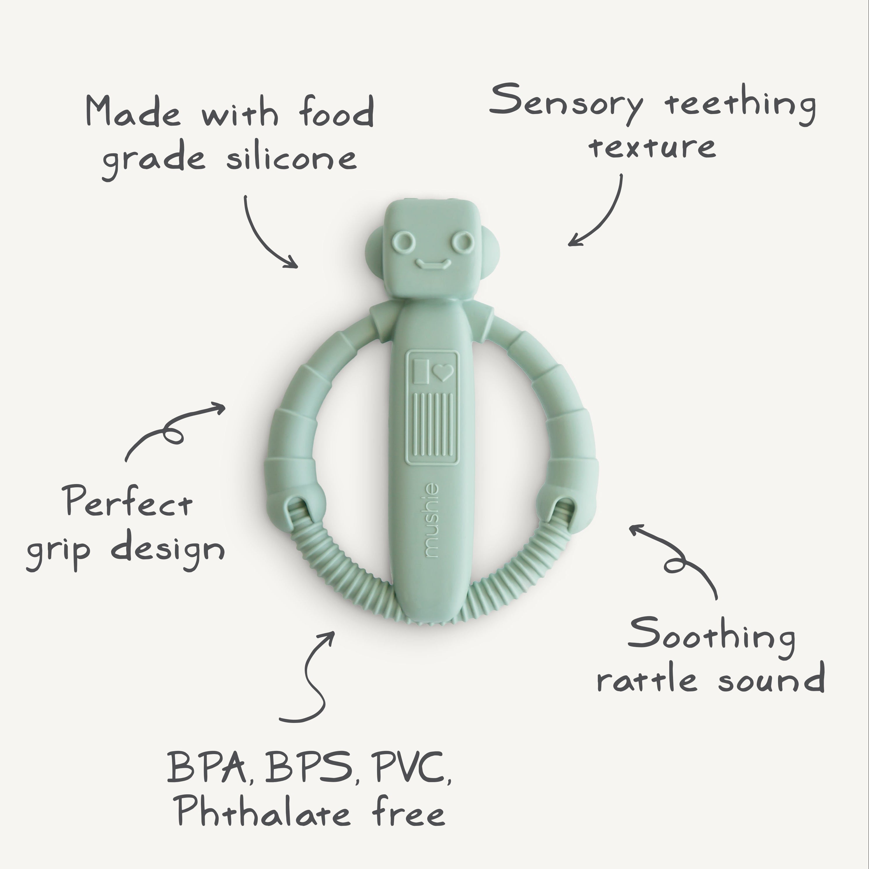 Robot Rattle Teether