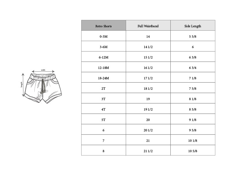 Girl's Retro Shorts