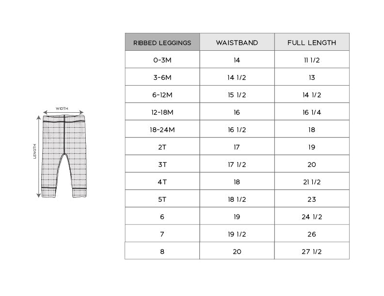 Girl's Ribbed Leggings