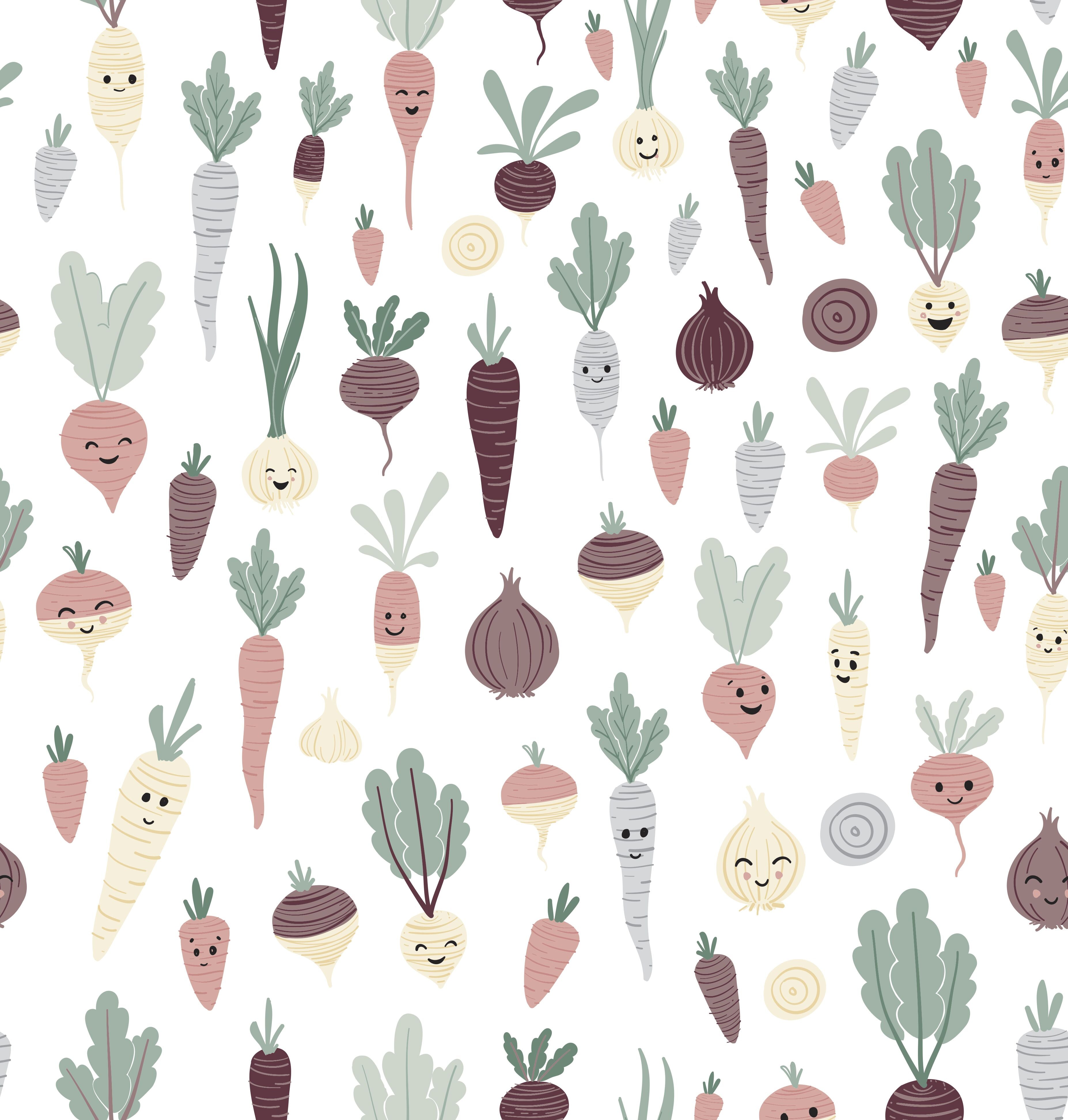 Root Veggies Splash Mat - A Waterproof Catch-All for Highchair Spills and More! BapronBaby