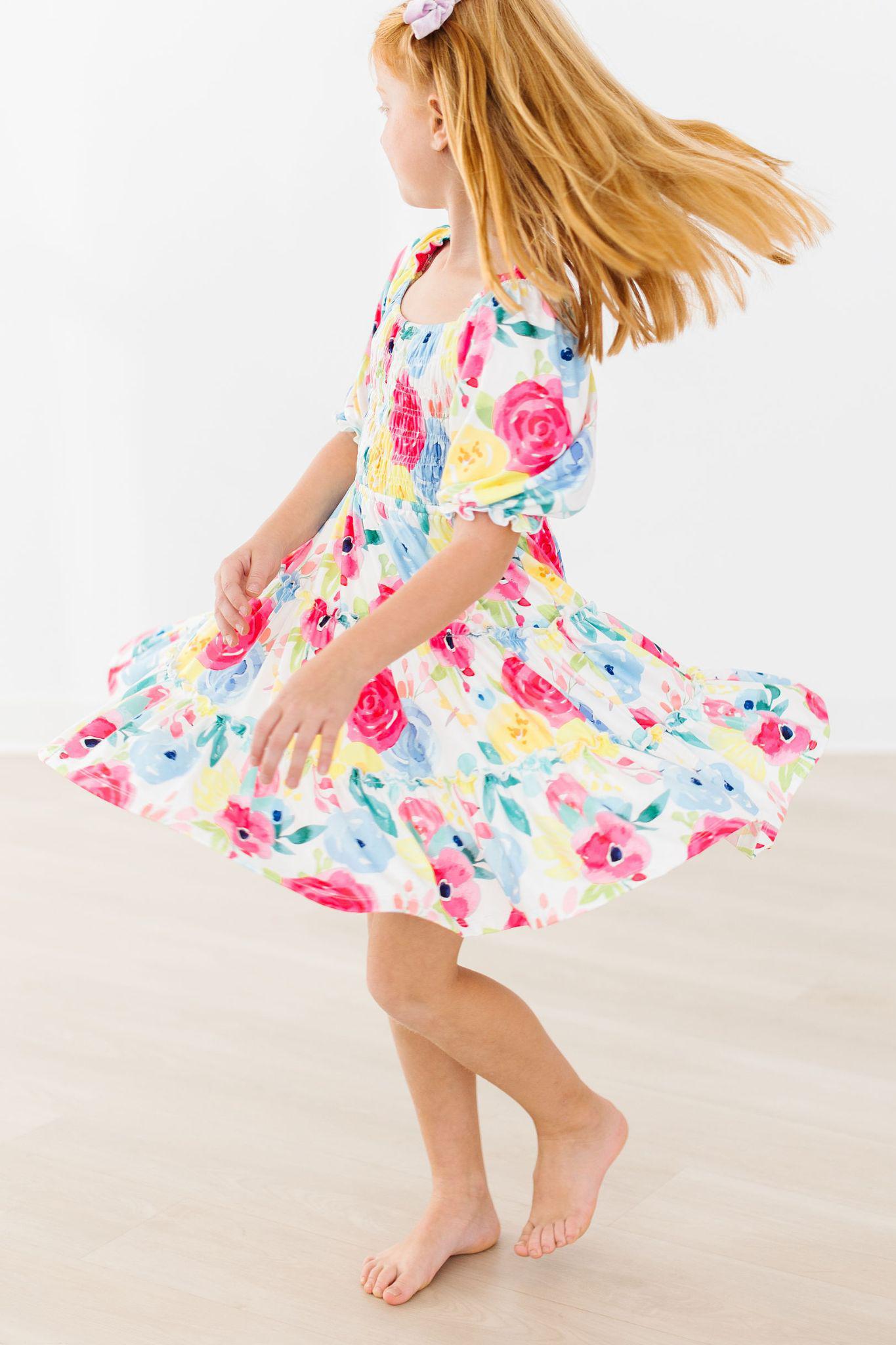 SALE Rosie Smocked Ruffle Dress