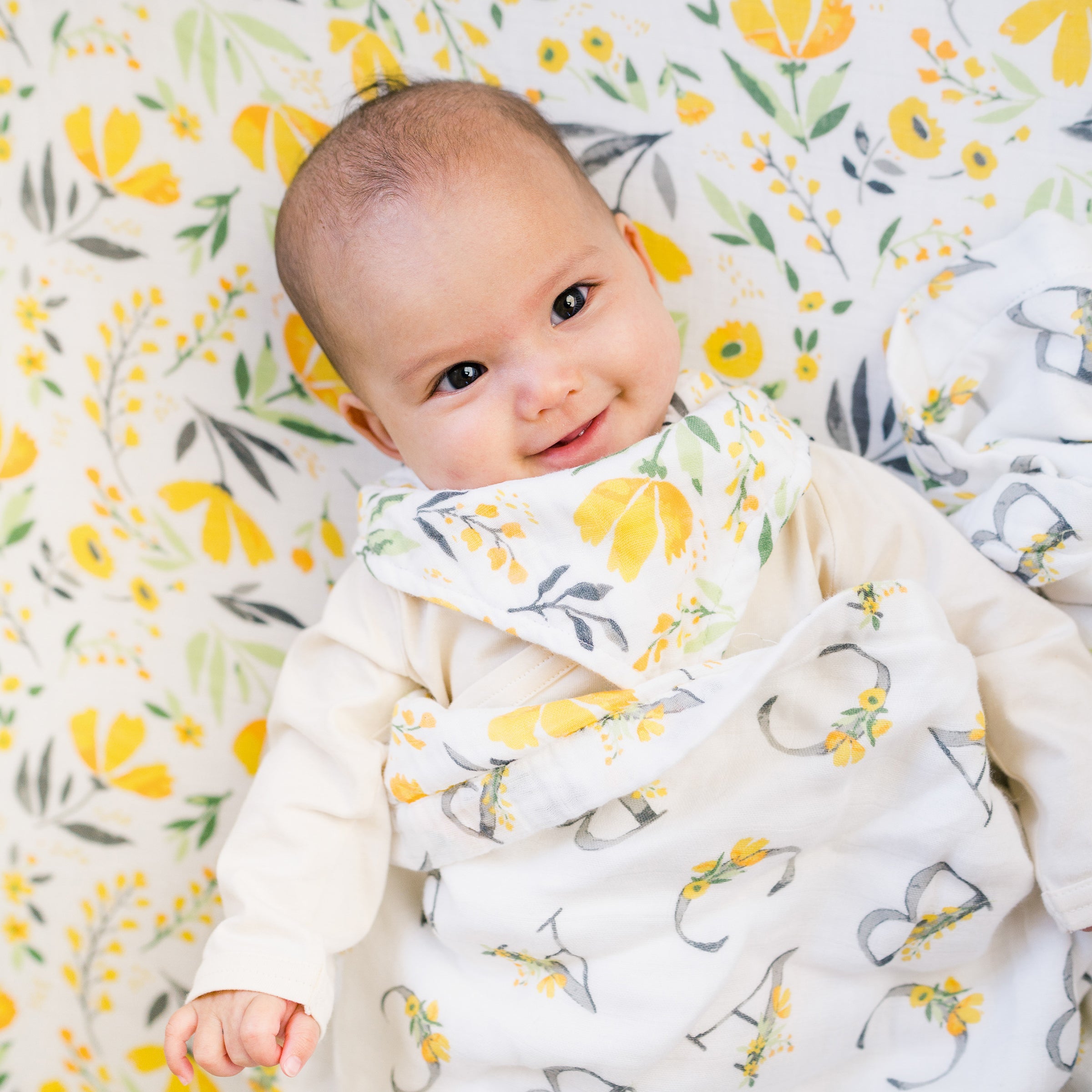 Royal Garden Oh So Soft Muslin Bandana Bib Bib Bebe au Lait