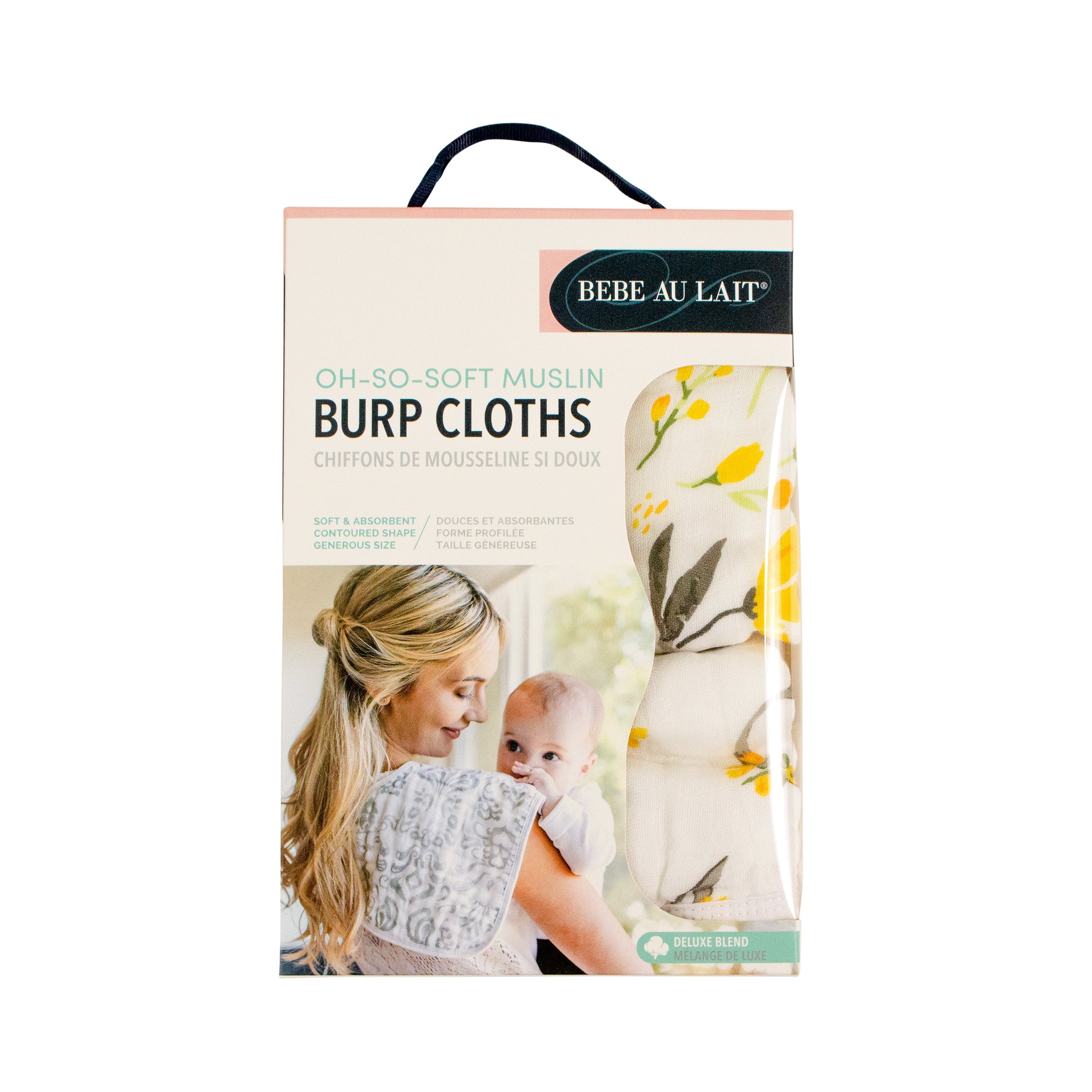 Royal Garden + Floral Alphabet Oh So Soft Muslin Burp Cloths Burp Cloths Bebe au Lait
