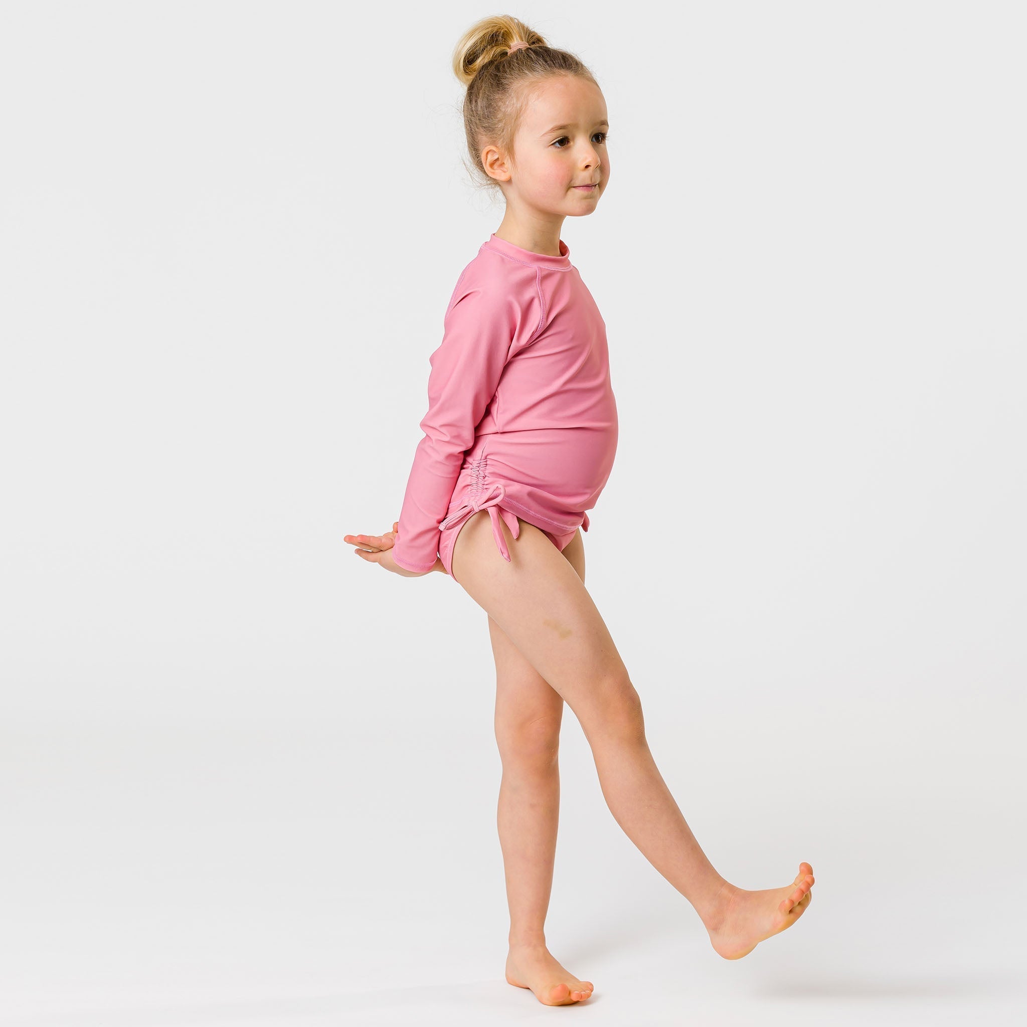 Kids LS Rash Top - Blush