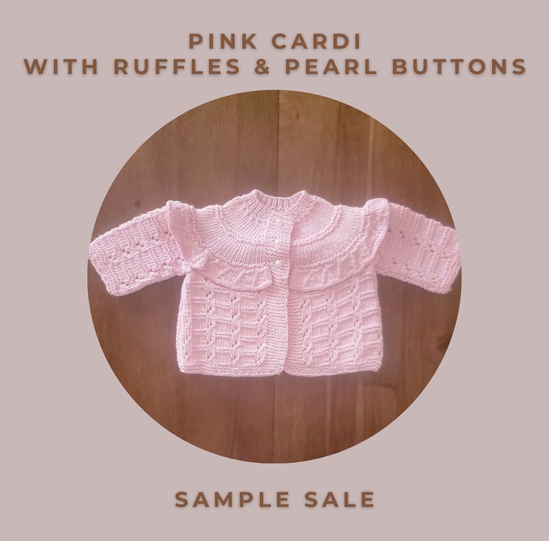 Lace Knit Cardi with Ruffles