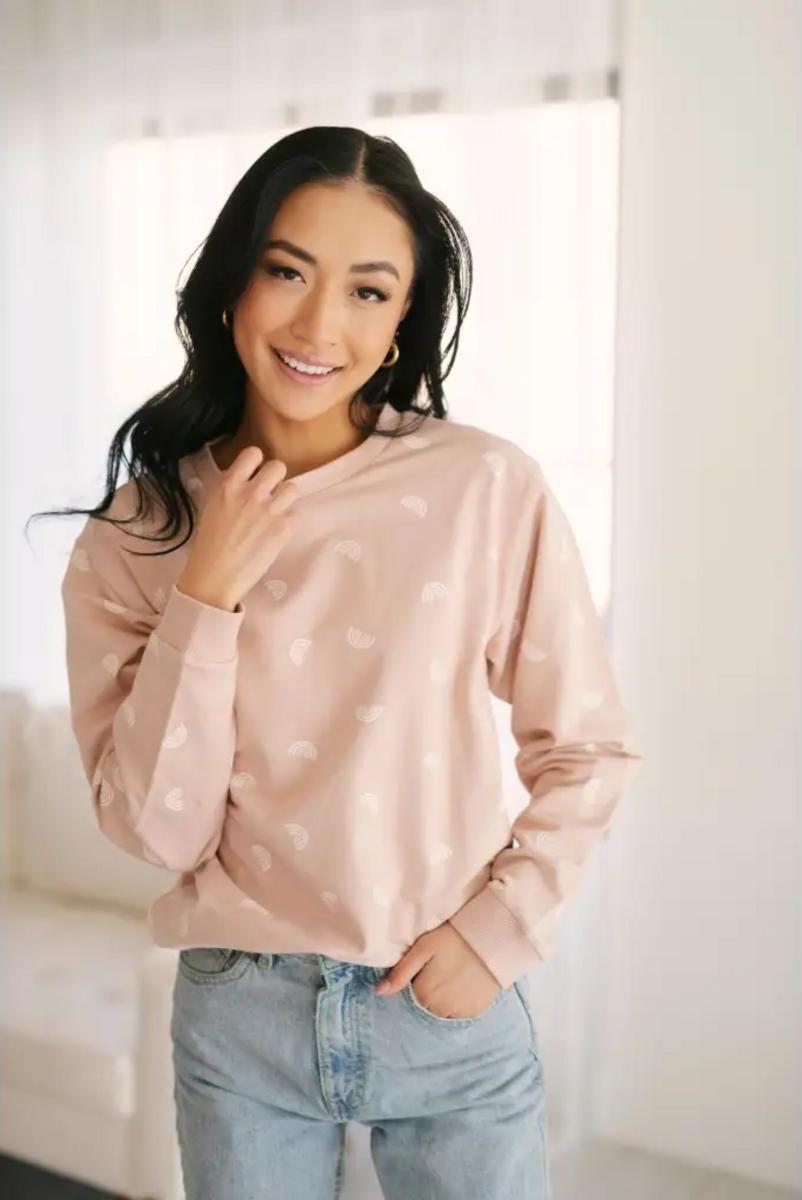 Ditsy Rainbow Organic Cotton Sweatshirt