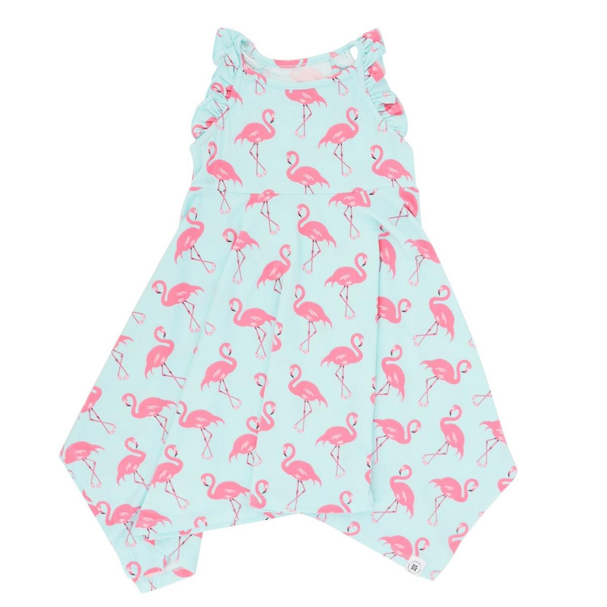 Emma's Racerback Dress - Flamingo Aqua
