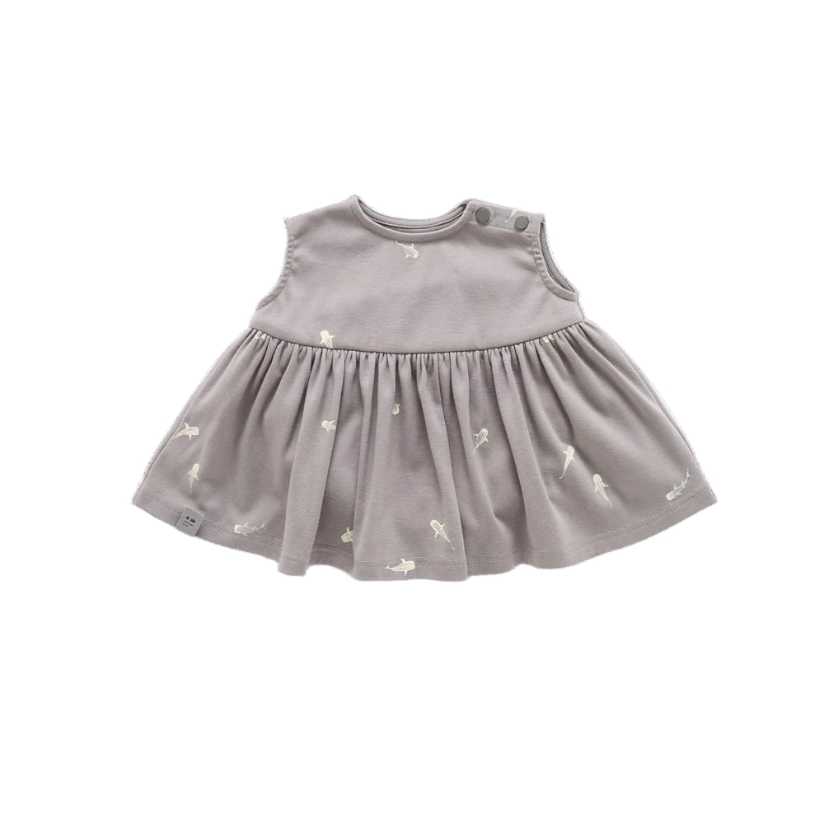 Baby Fit & Flare Dress - Grey