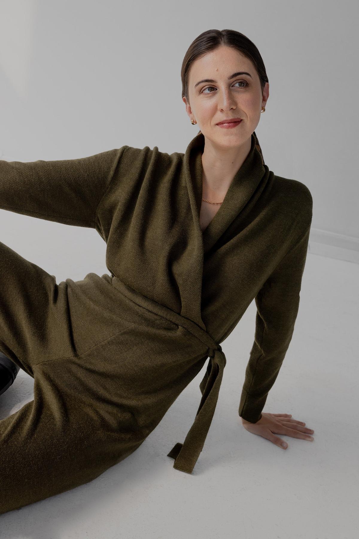 Wrap Neck Jumpsuit - Hunter