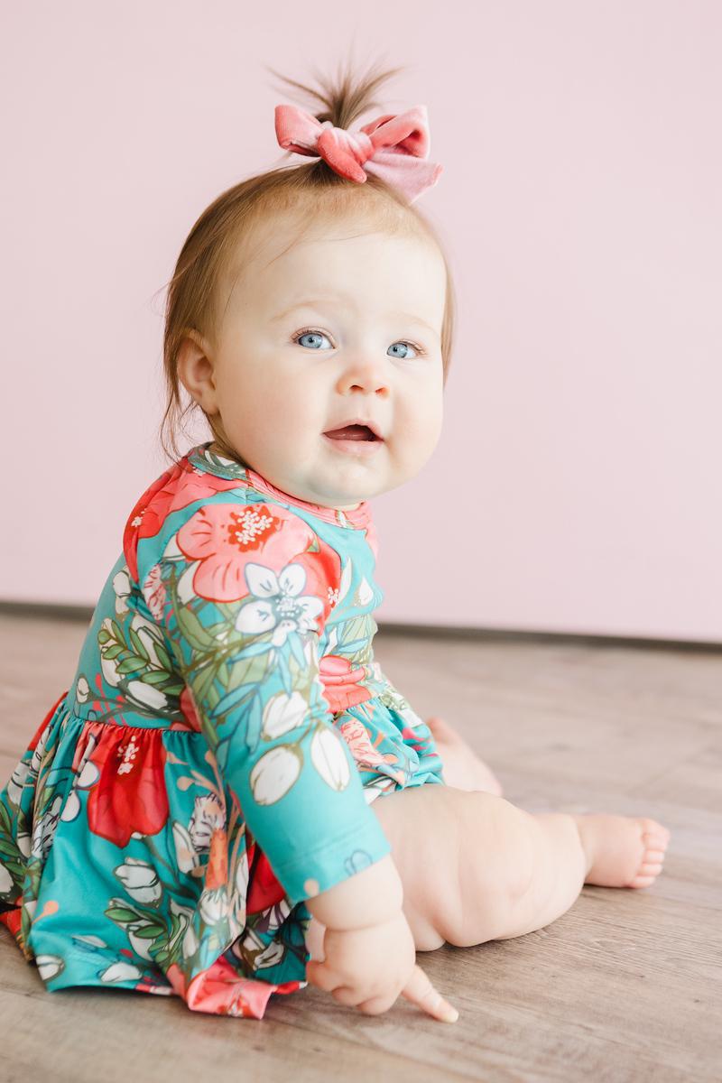 SALE After the Rain 3/4 Sleeve Twirl Bodysuit