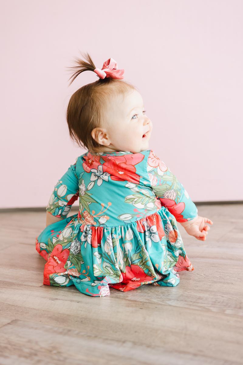 SALE After the Rain 3/4 Sleeve Twirl Bodysuit