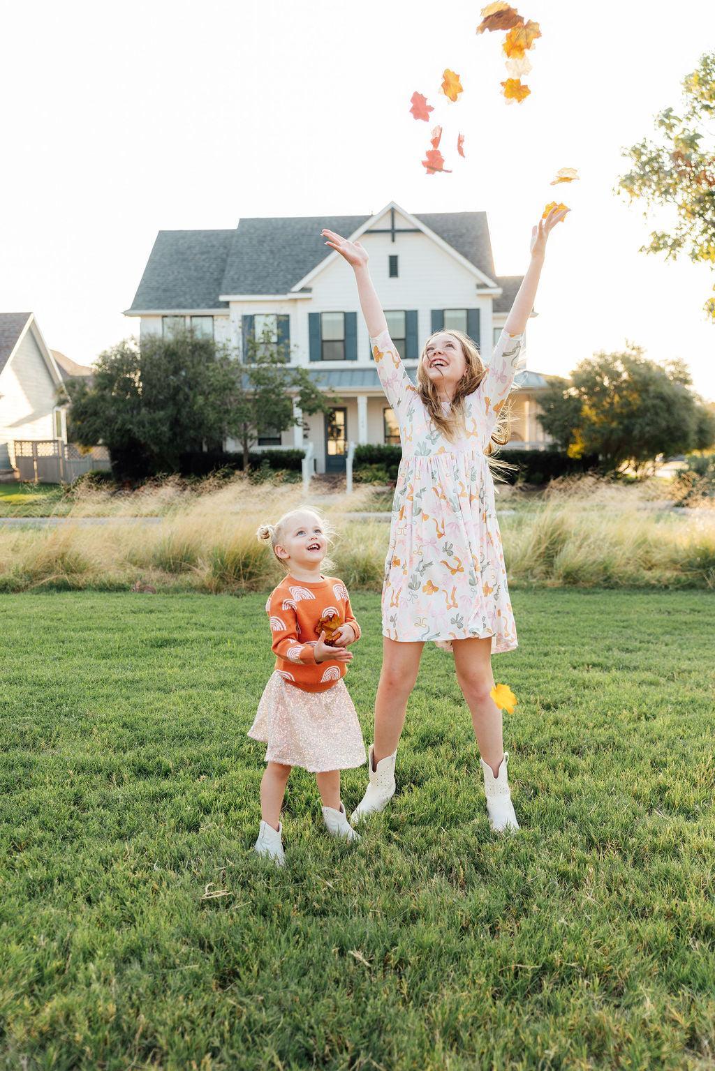SALE Rainbows in Fall Sweater