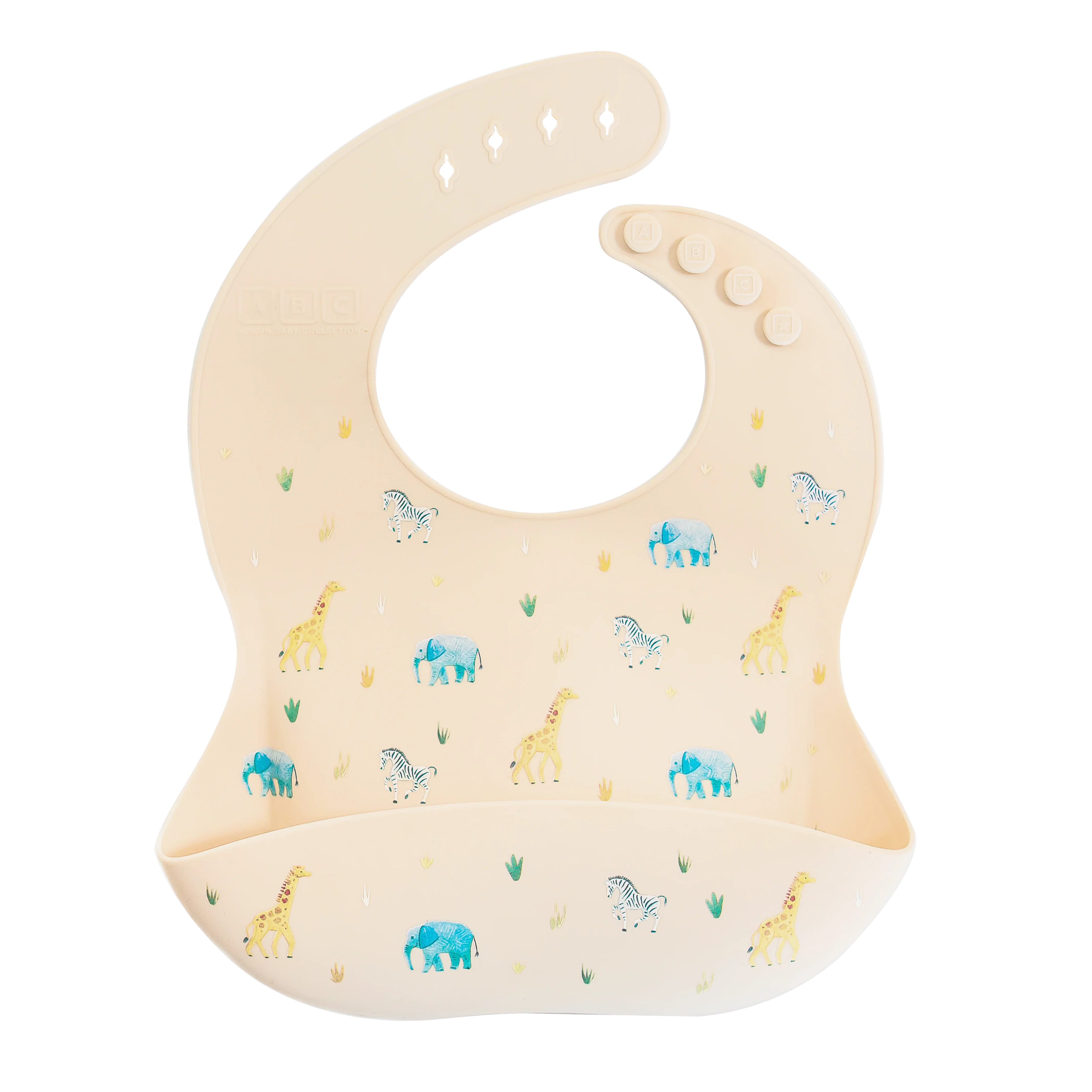 Silicone Mealtime Bundle Safari Warm Cream