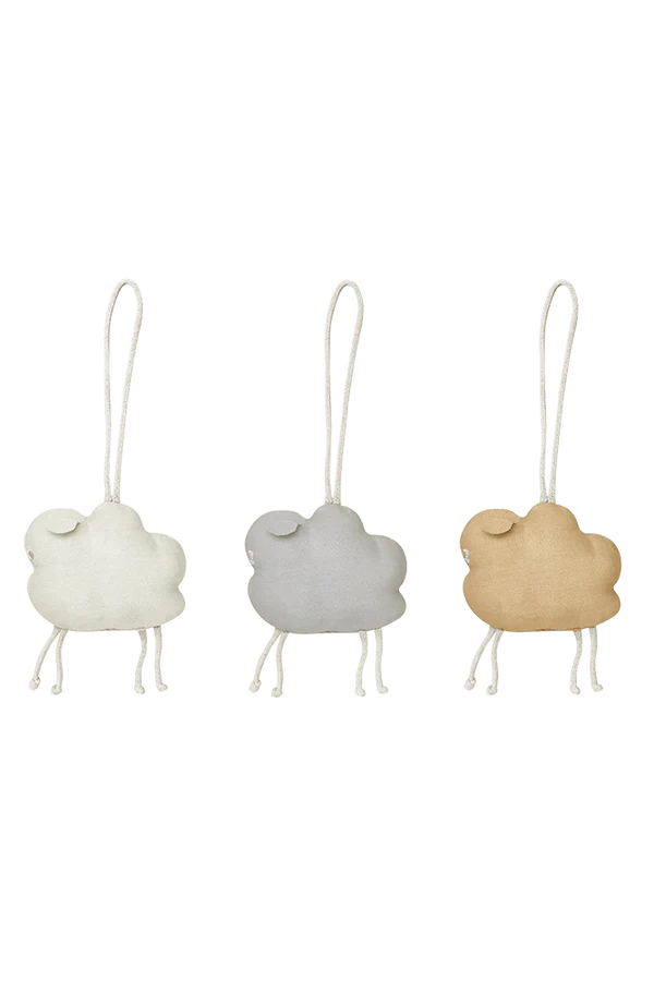 SET OF 3 RATTLE TOY SENSORIAL HANGERS Little Wonder & Co