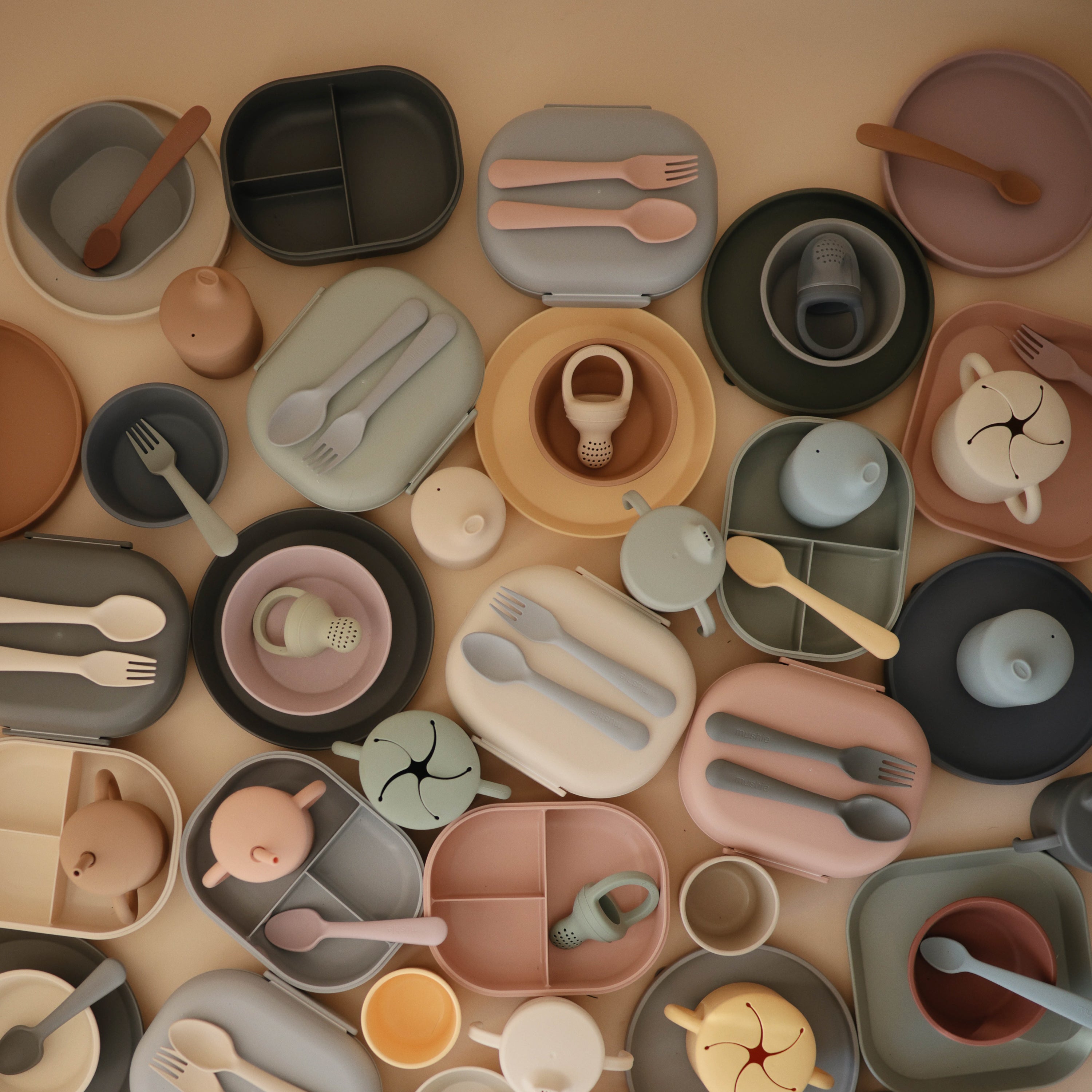 Silicone Feeding Spoons 2-Pack silicone tableware Mushie