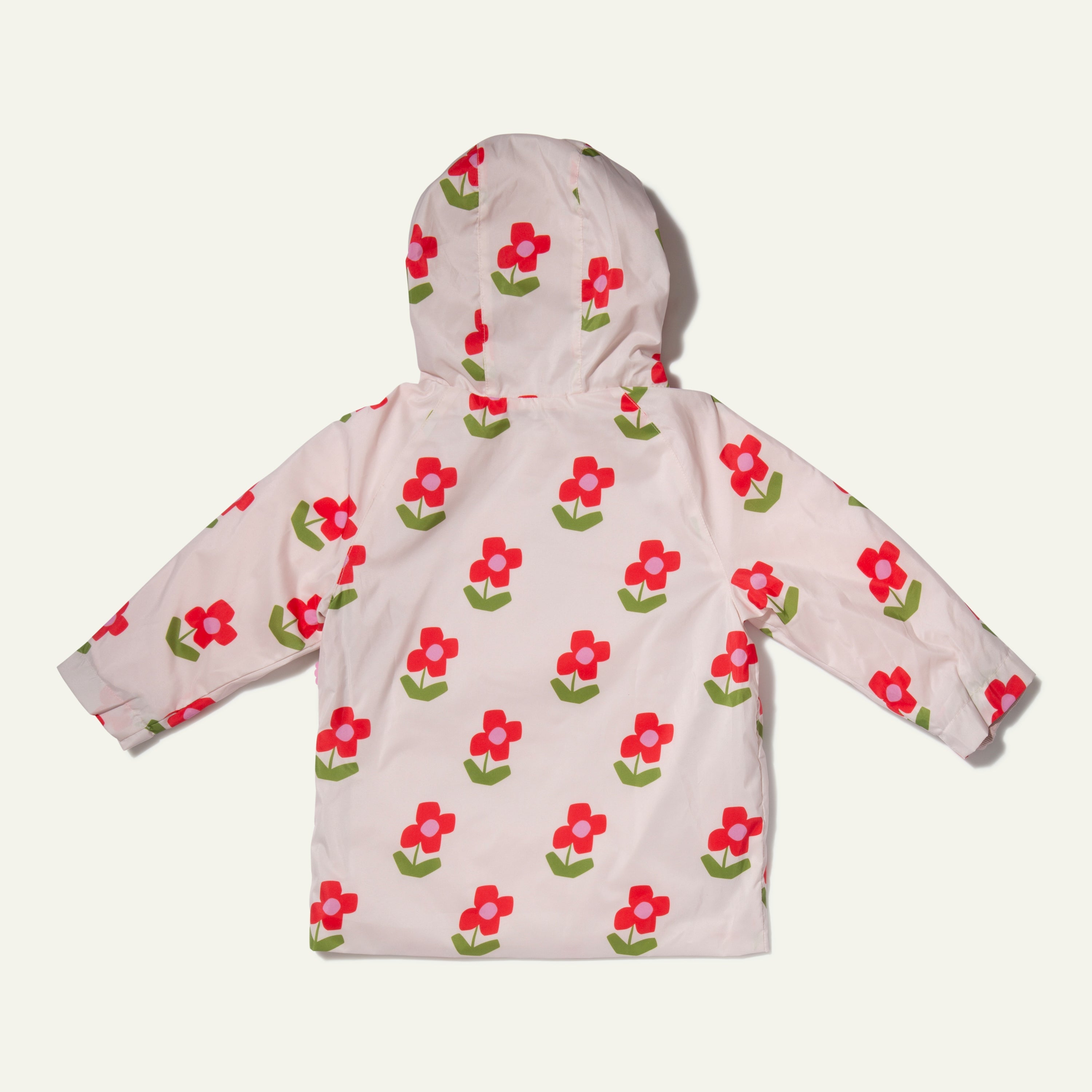 Recycled Fabric Flower Kid Raincoat