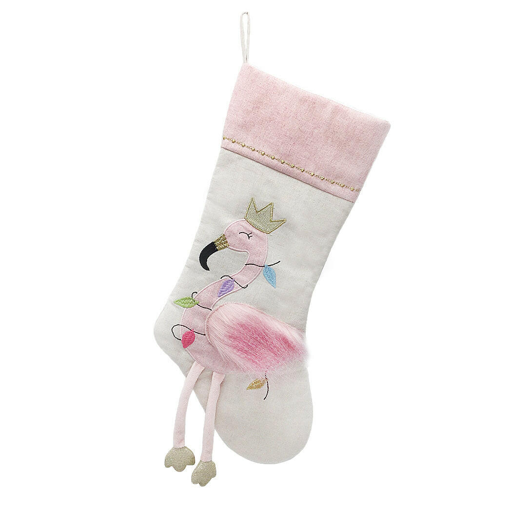 Festive Flamingo Stocking Stocking MON AMI