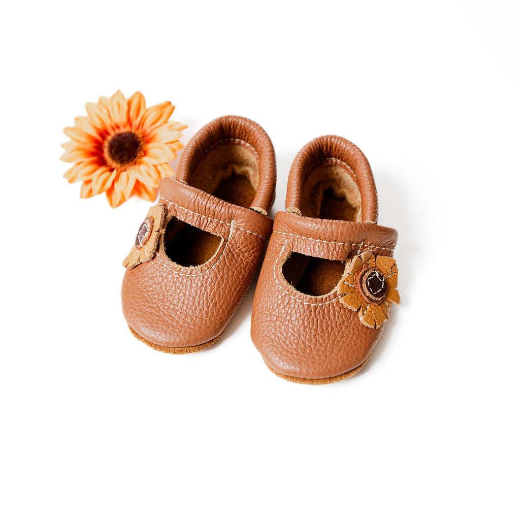 Sunflower Mary Janes Shoes Baby and Toddler Baby Shoes Starry Knight Design
