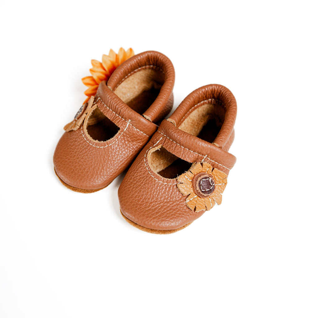 Sunflower Mary Janes Shoes Baby and Toddler Baby Shoes Starry Knight Design