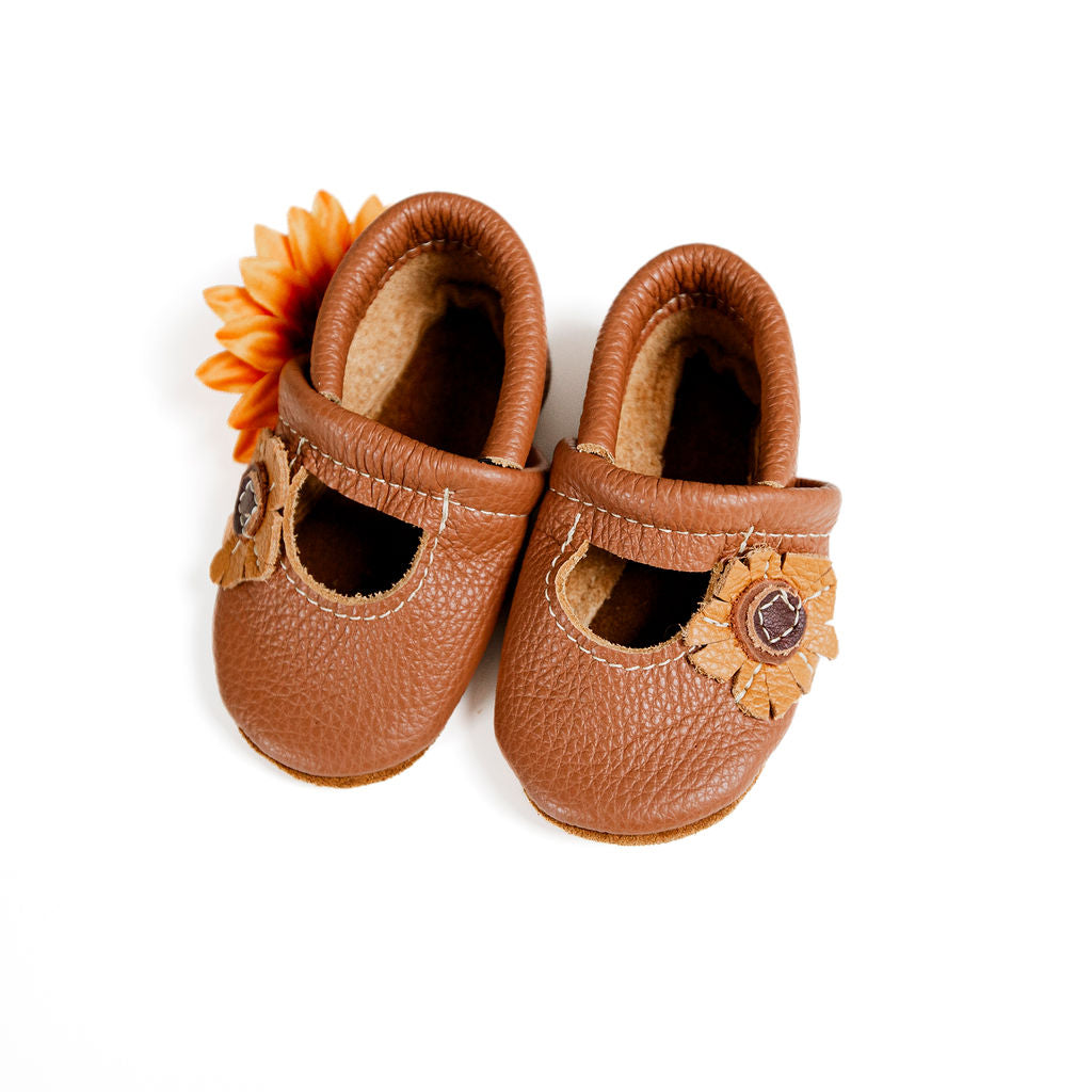 Sunflower Mary Janes Shoes Baby and Toddler Baby Shoes Starry Knight Design