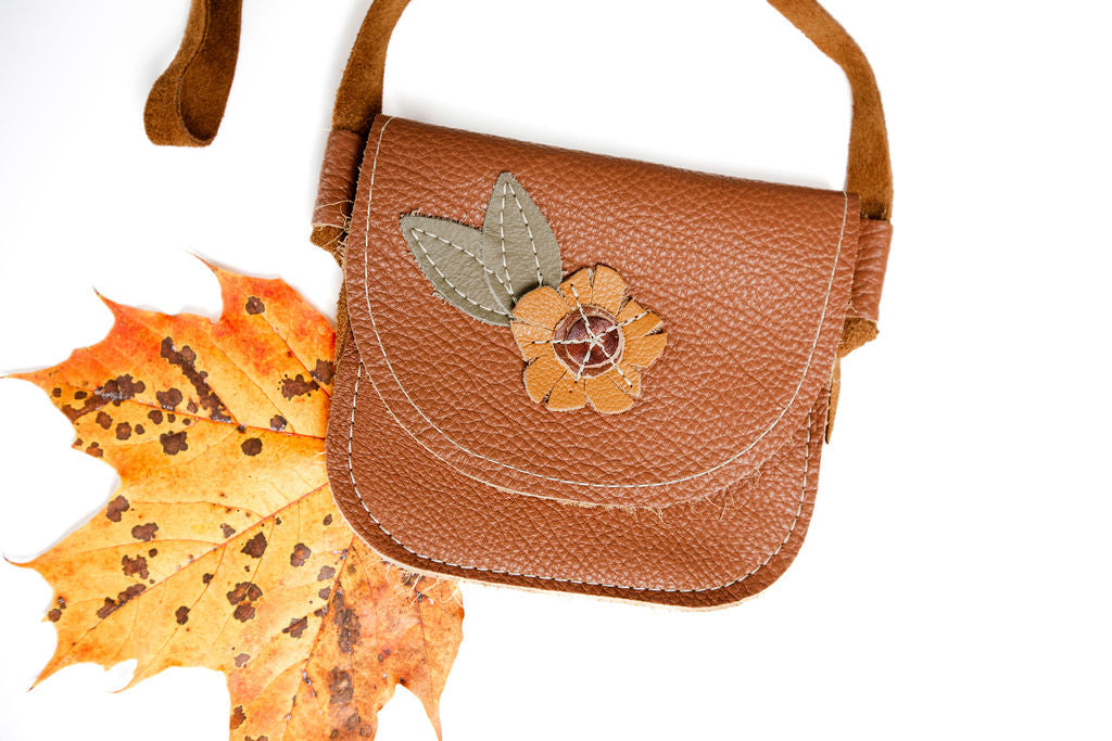 Sunflower Leather PURSE Toddler & Kids  Starry Knight Design