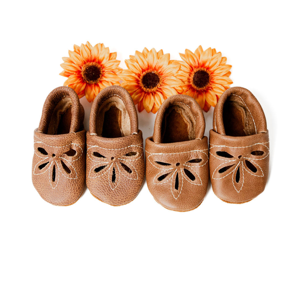 Sepia, Caramel DAISY SANDALS Shoes Baby and Toddler Baby Shoes Starry Knight Design