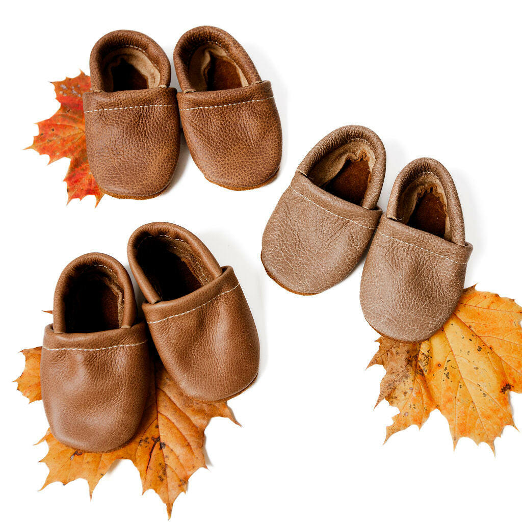 Sepia,  Chai Leather LOAFERS Shoes Baby and Toddler Baby Shoes Starry Knight Design